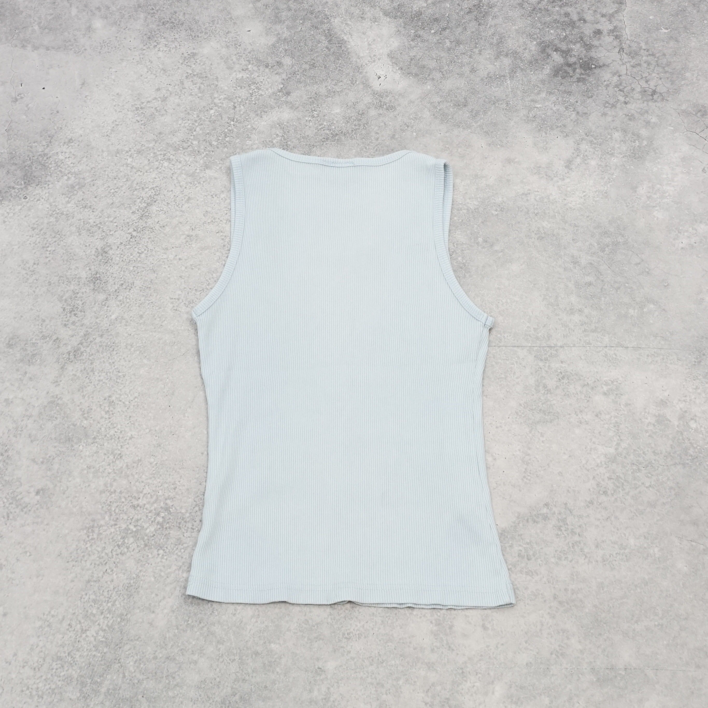 2000s Von Dutch Rhinestone Ribbed Tank Top