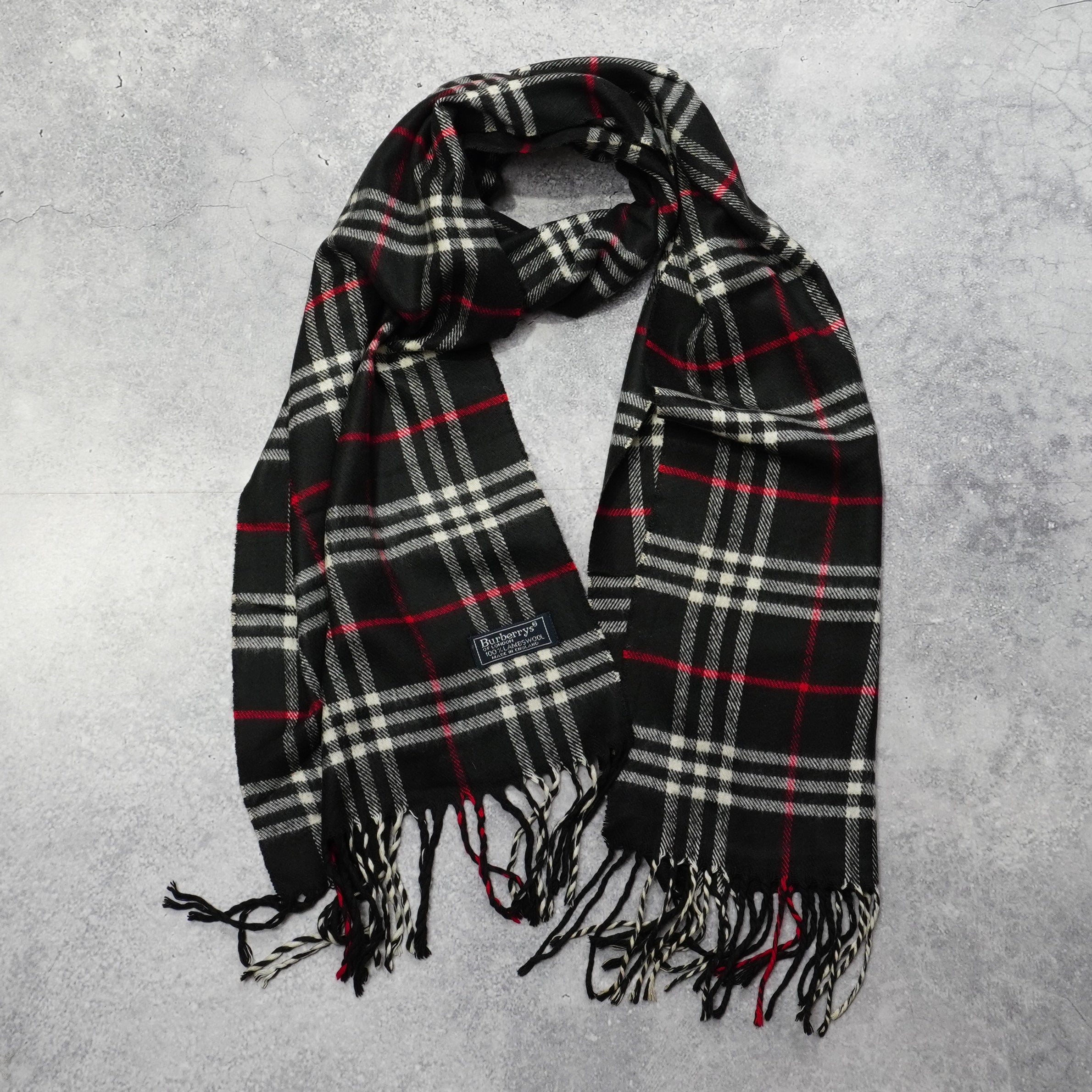 90s Burberry's Wool Scarf