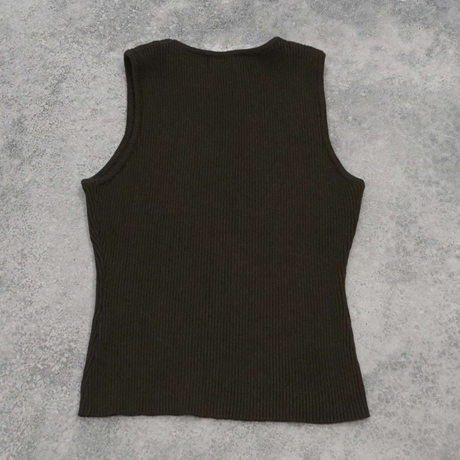 White Closet Ribbed Tank Top