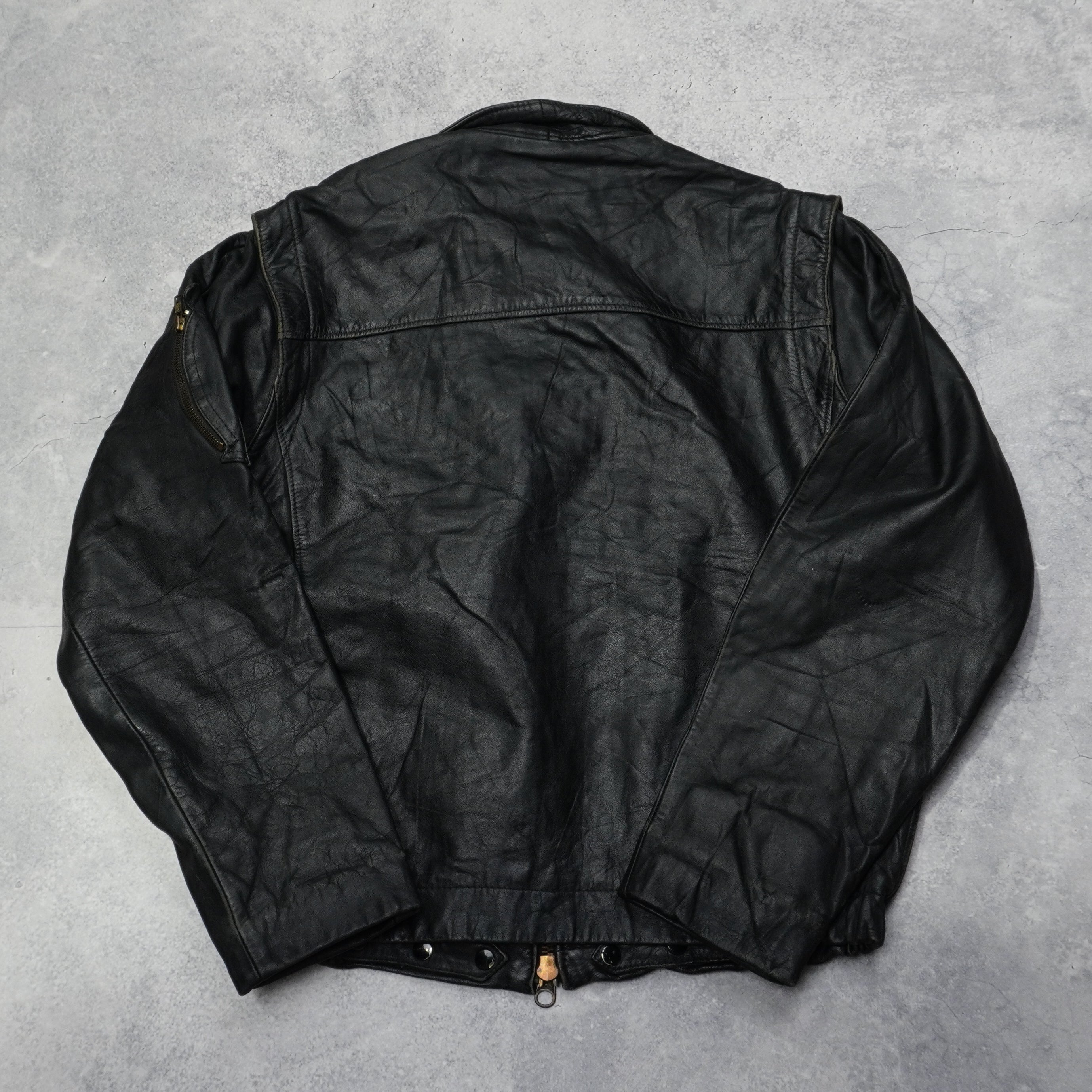 80s Convertible Pilots Leather Jacket