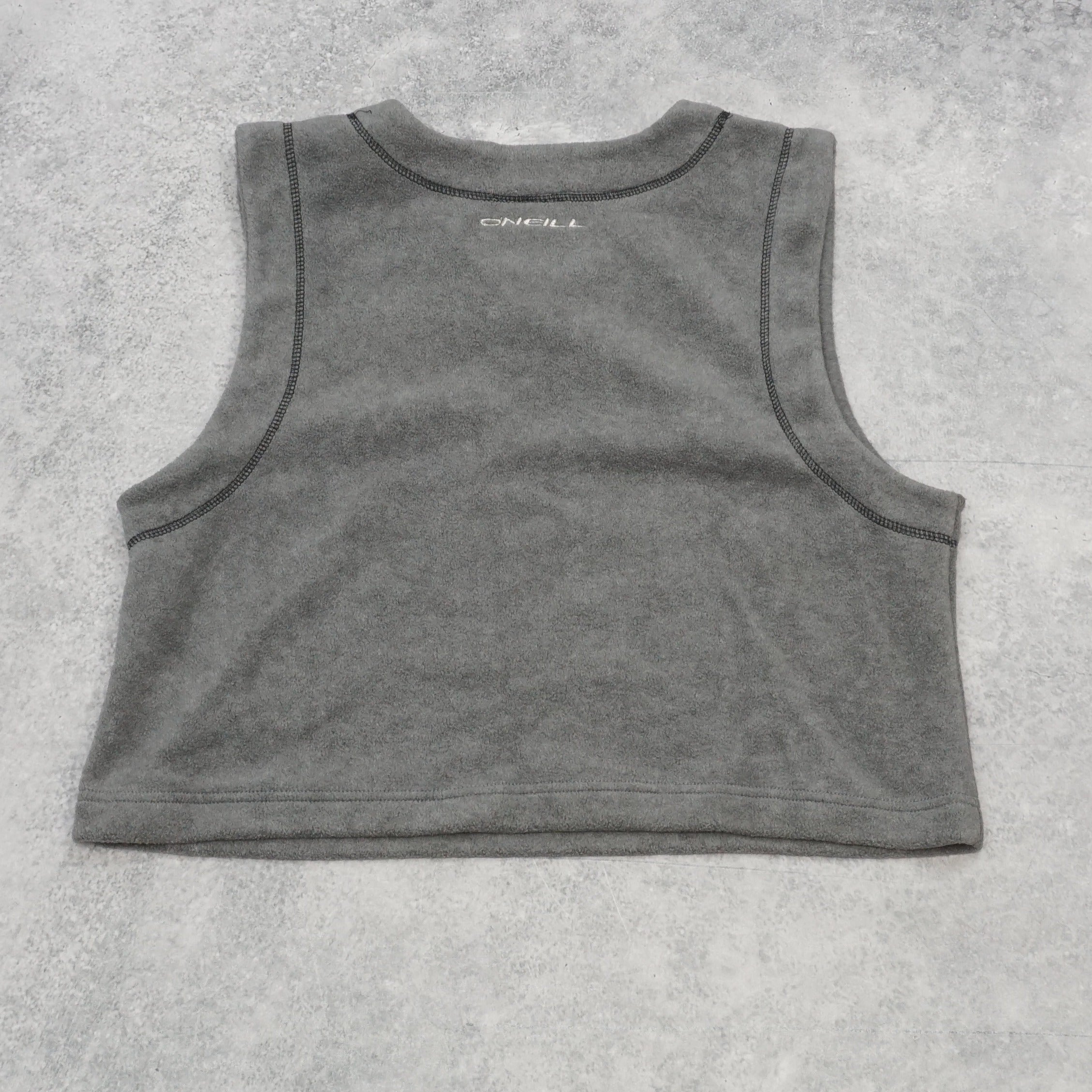 2000s O'Neill Cropped Fleece Vest Top