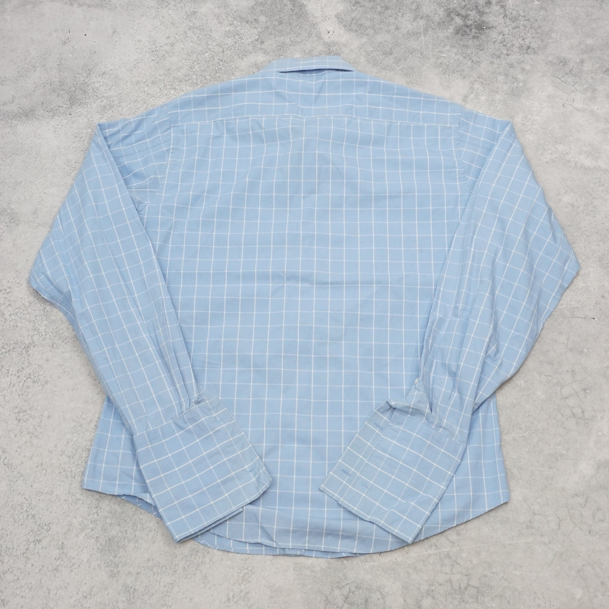 90s Yves Saint Laurent Pour Homme Check French Cuff Shirt