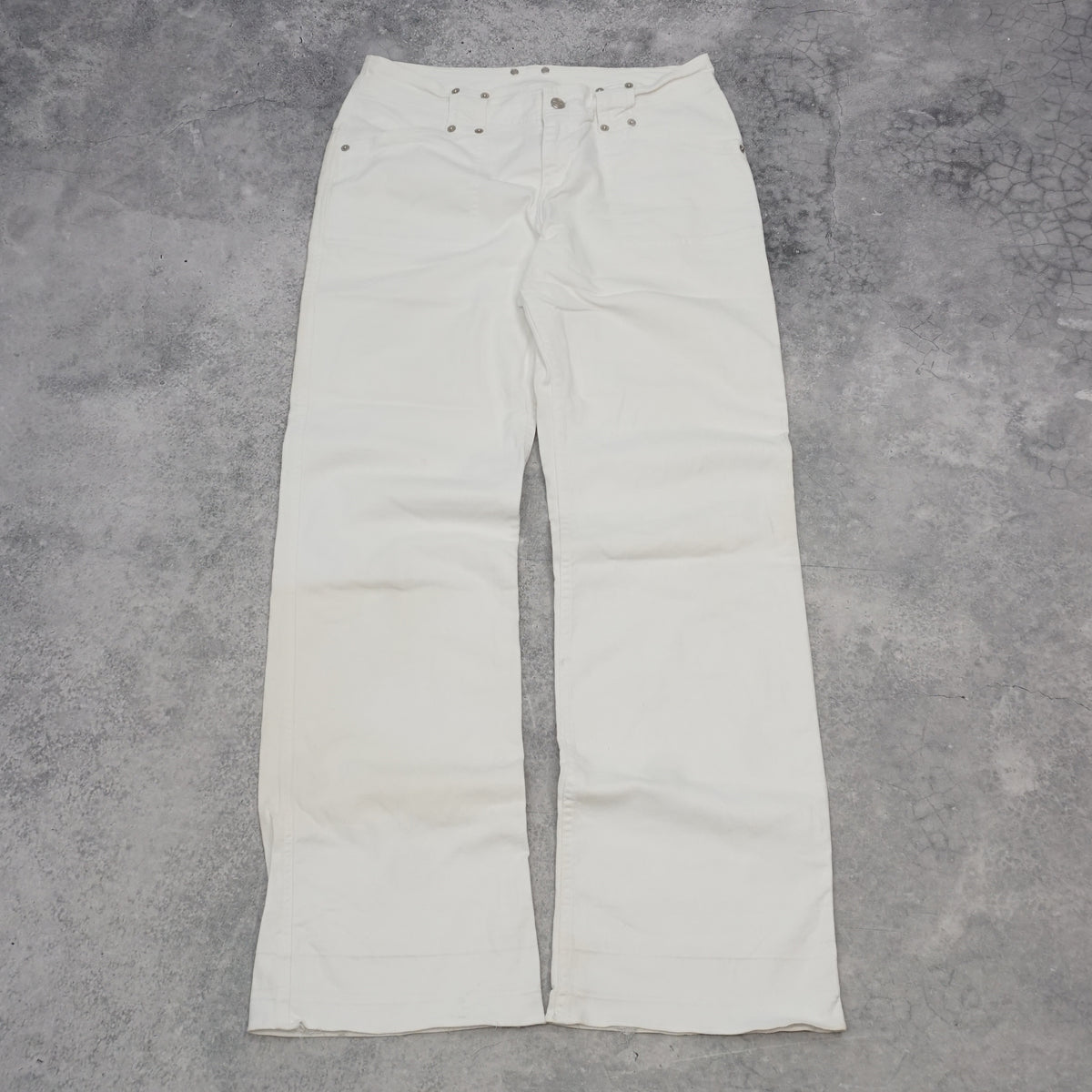 RM White Western Jeans