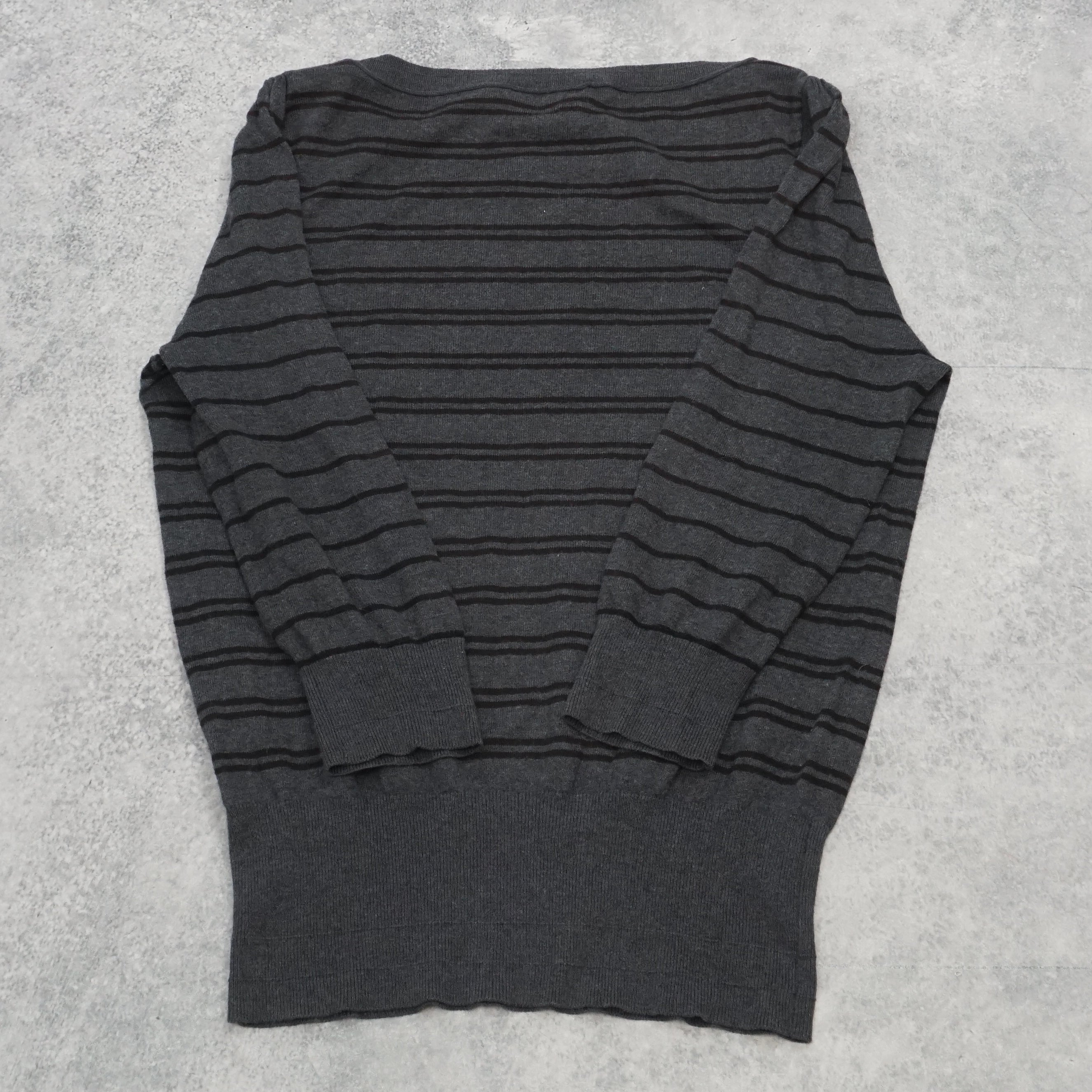 David Lawrence Striped Sweater Knit