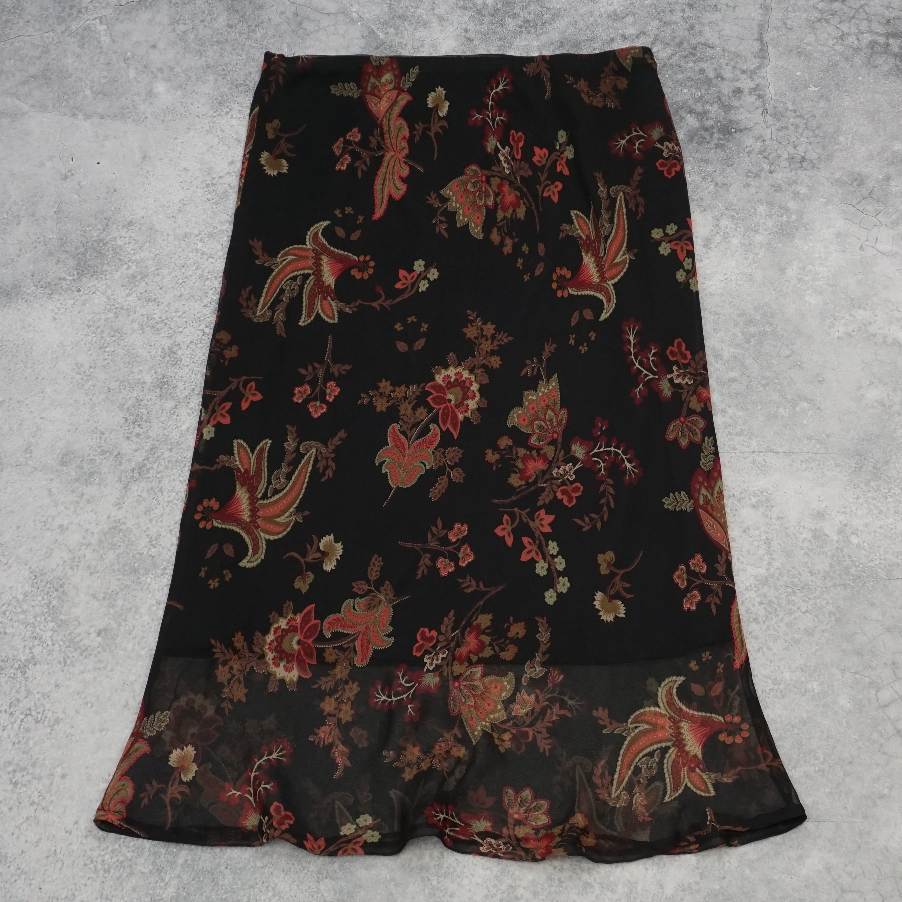 2000s Suzannegrae Low Rise Floral Skirt