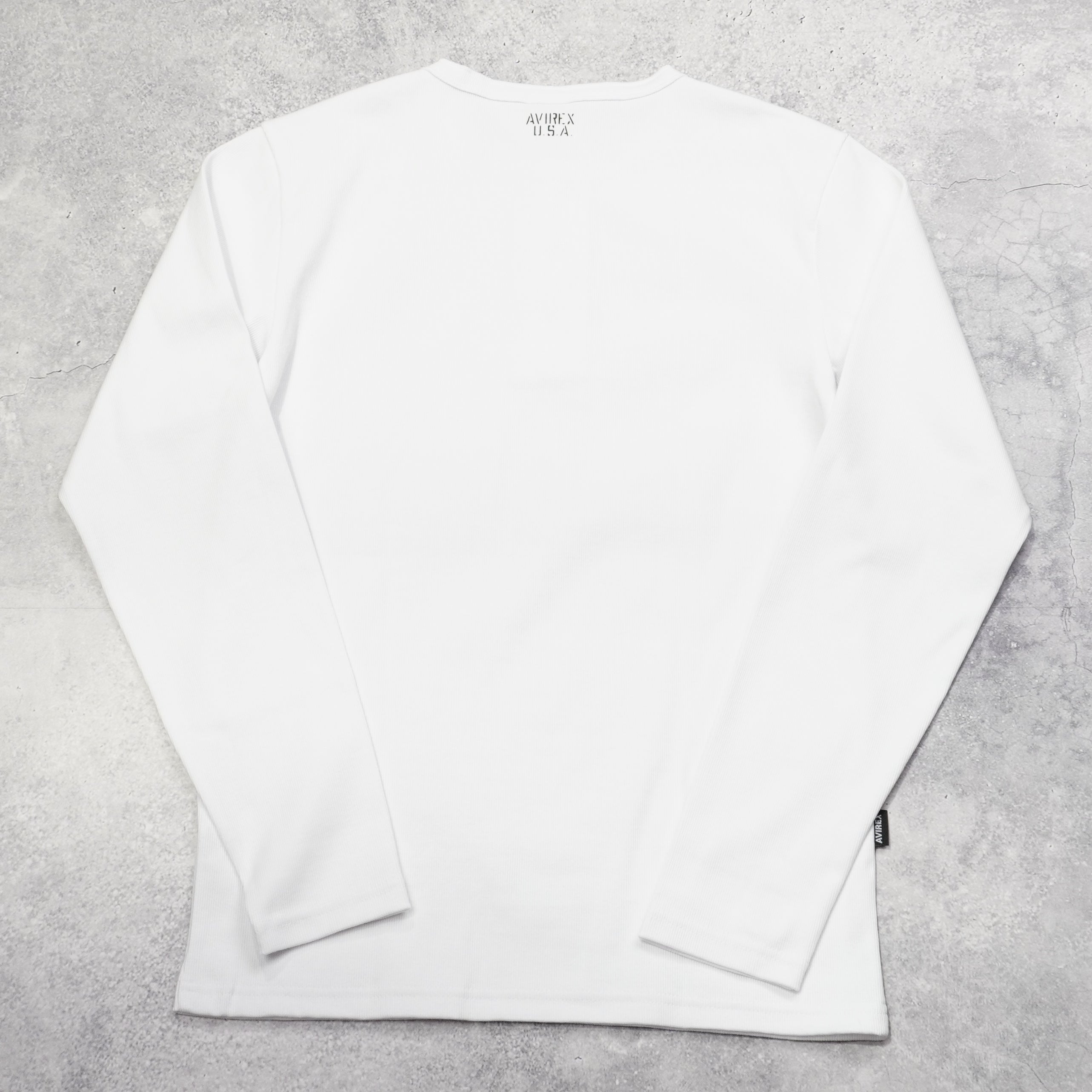 Avirex Ribbed Henley T-Shirt