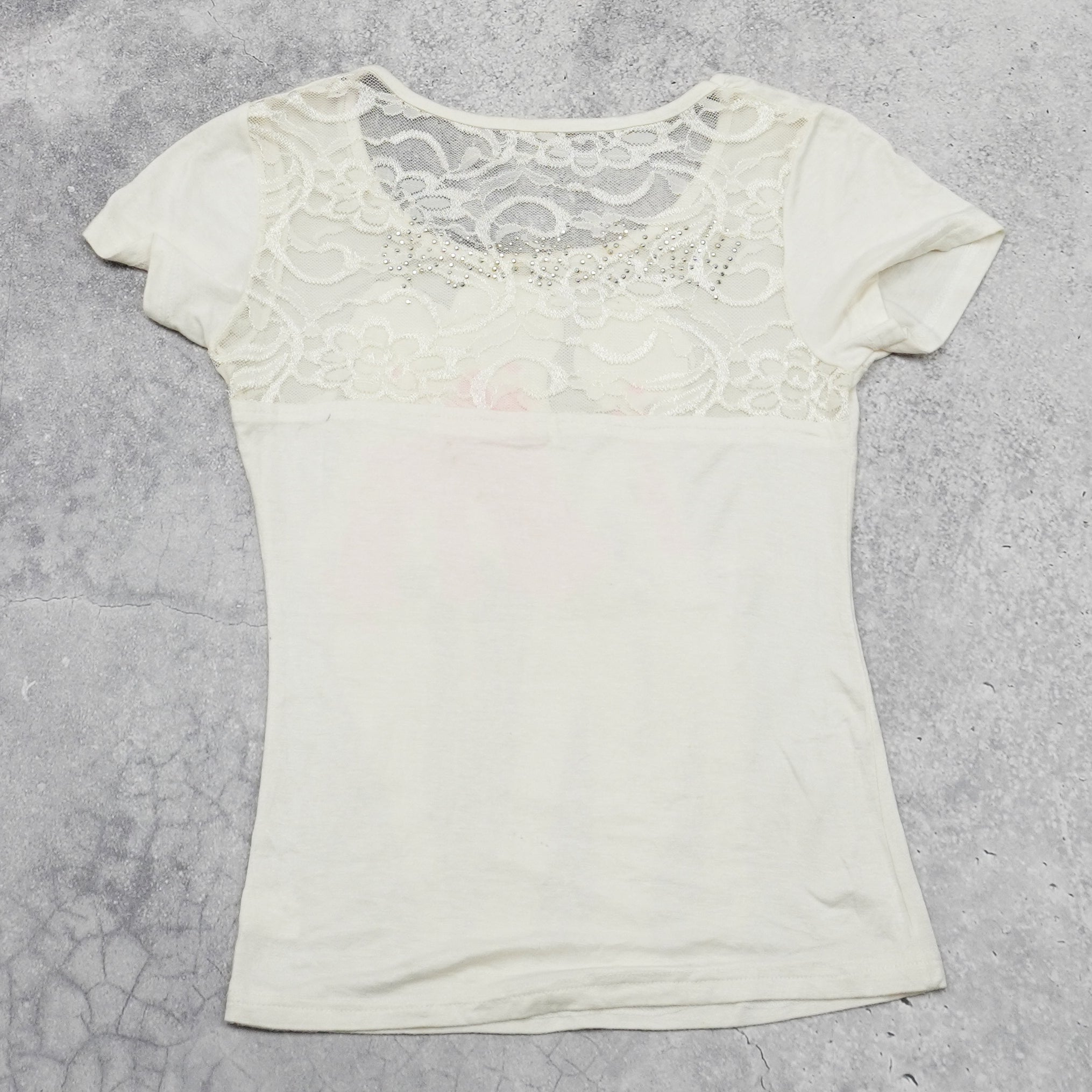 2000s Graphic Sequin Top