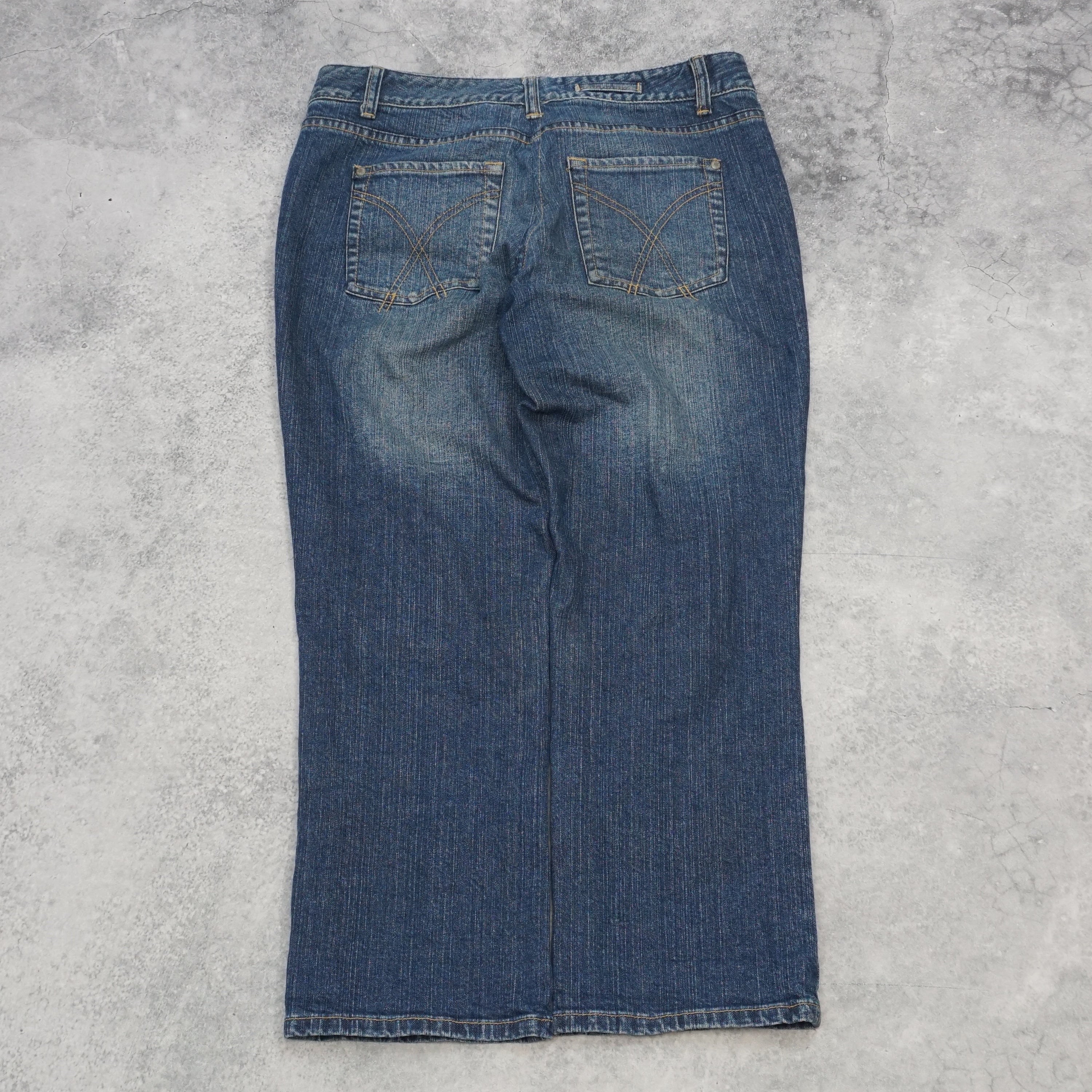 2000s Enamel Jeans Cropped Straight Leg Jeans