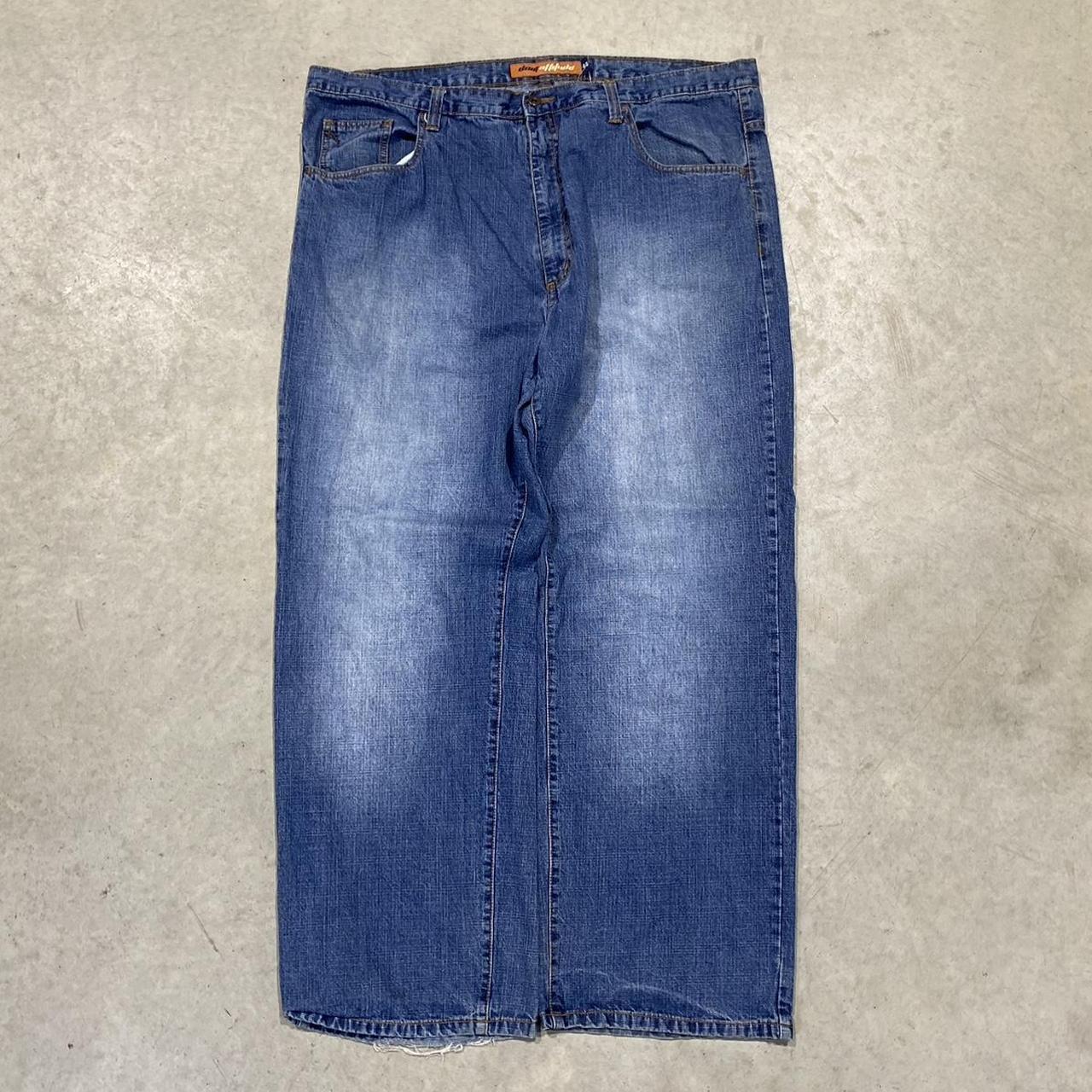 2000s DNM Y2K hip hop embroidered Jeans Baggy