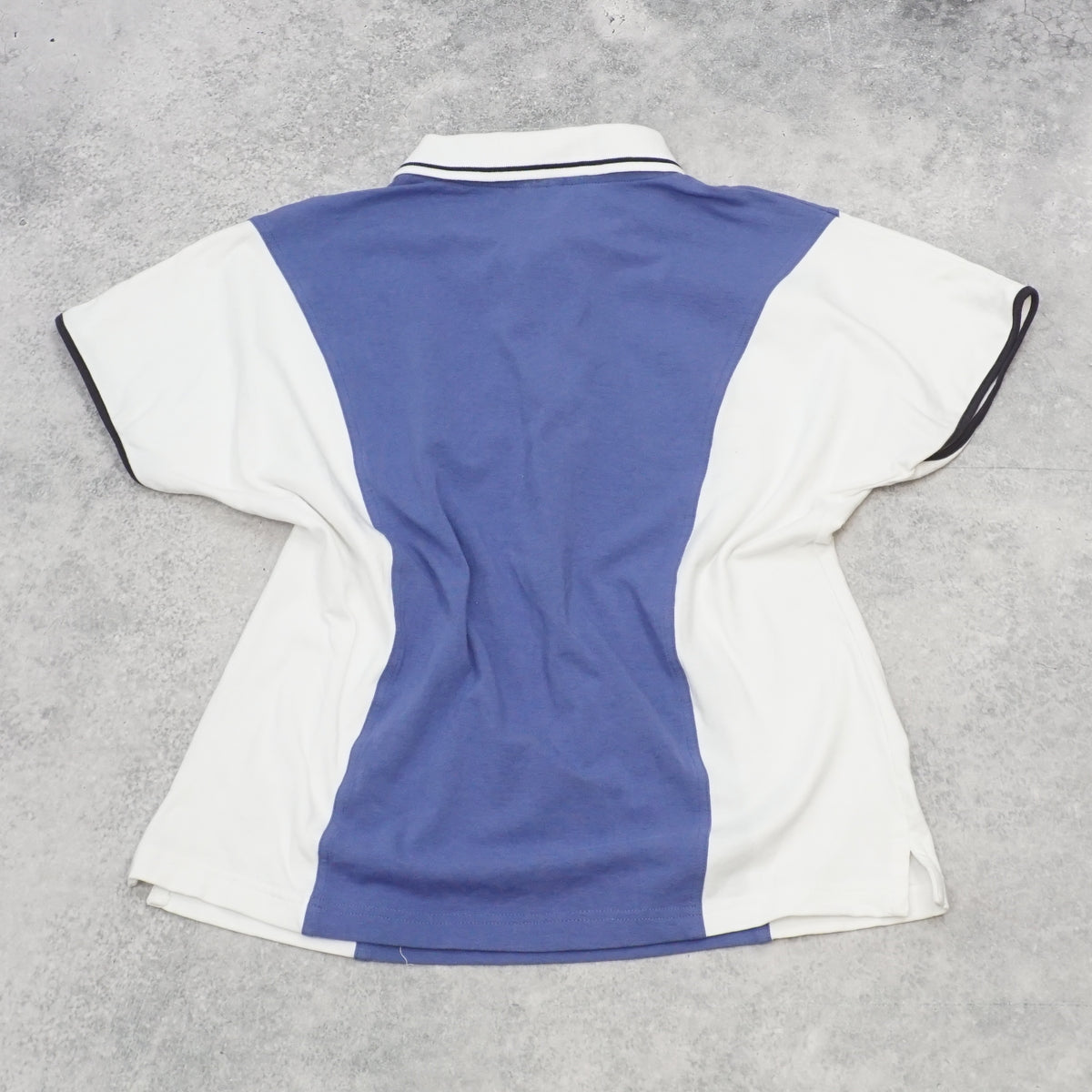 90s Prince Sportswear Colour Block Zip Polo