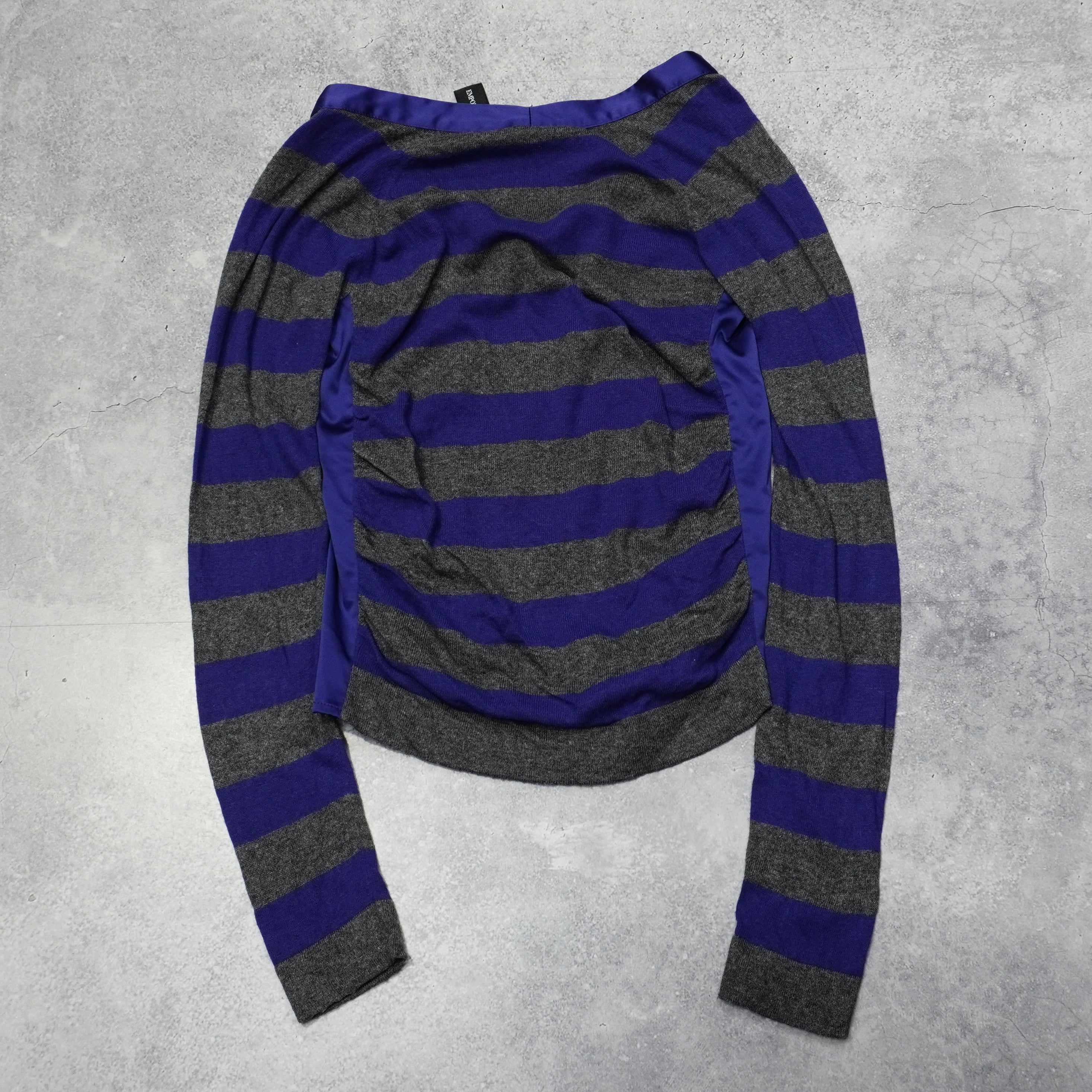Emporio Armani Striped Knit Top