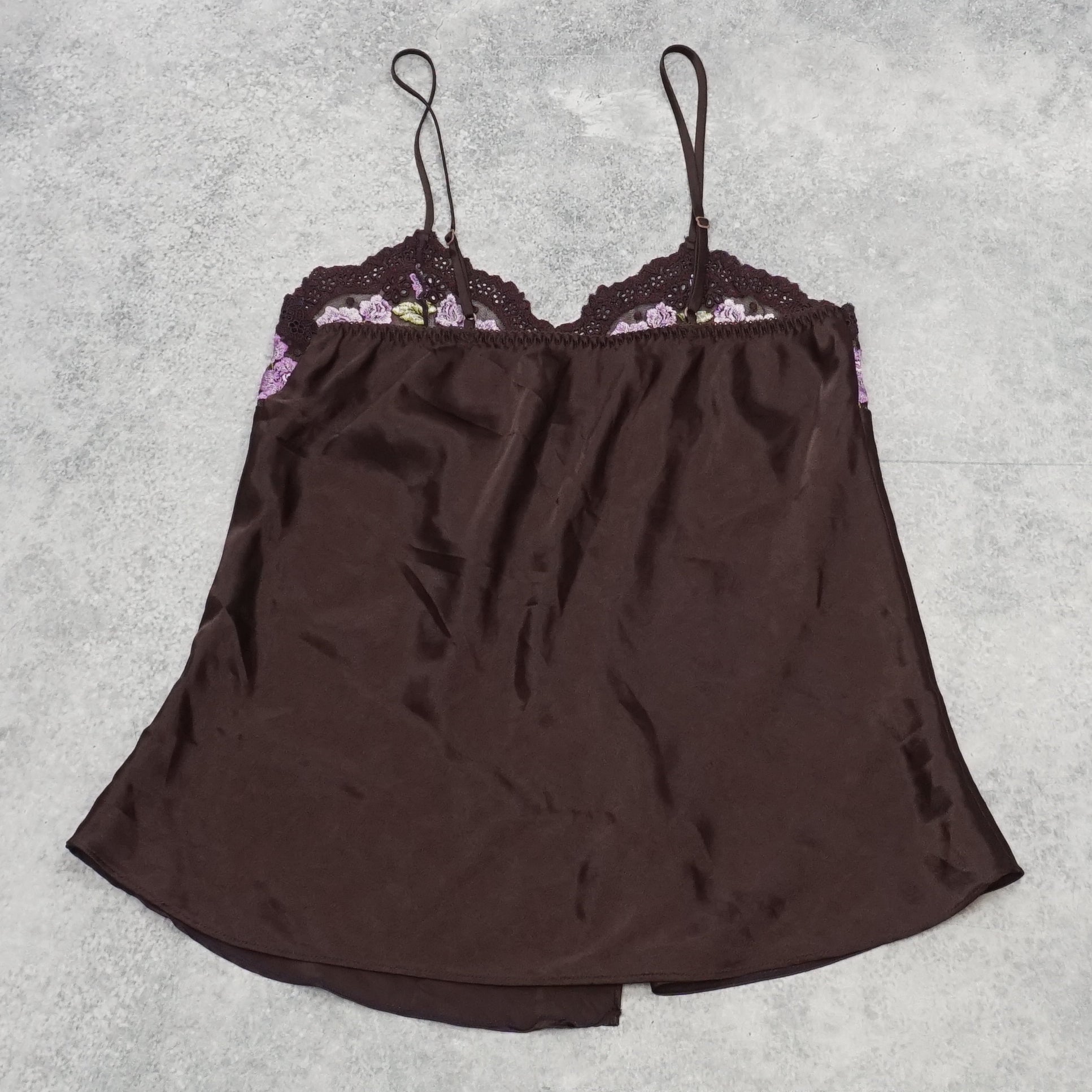 2000s Fidelia Embroidered Floral Cami Top