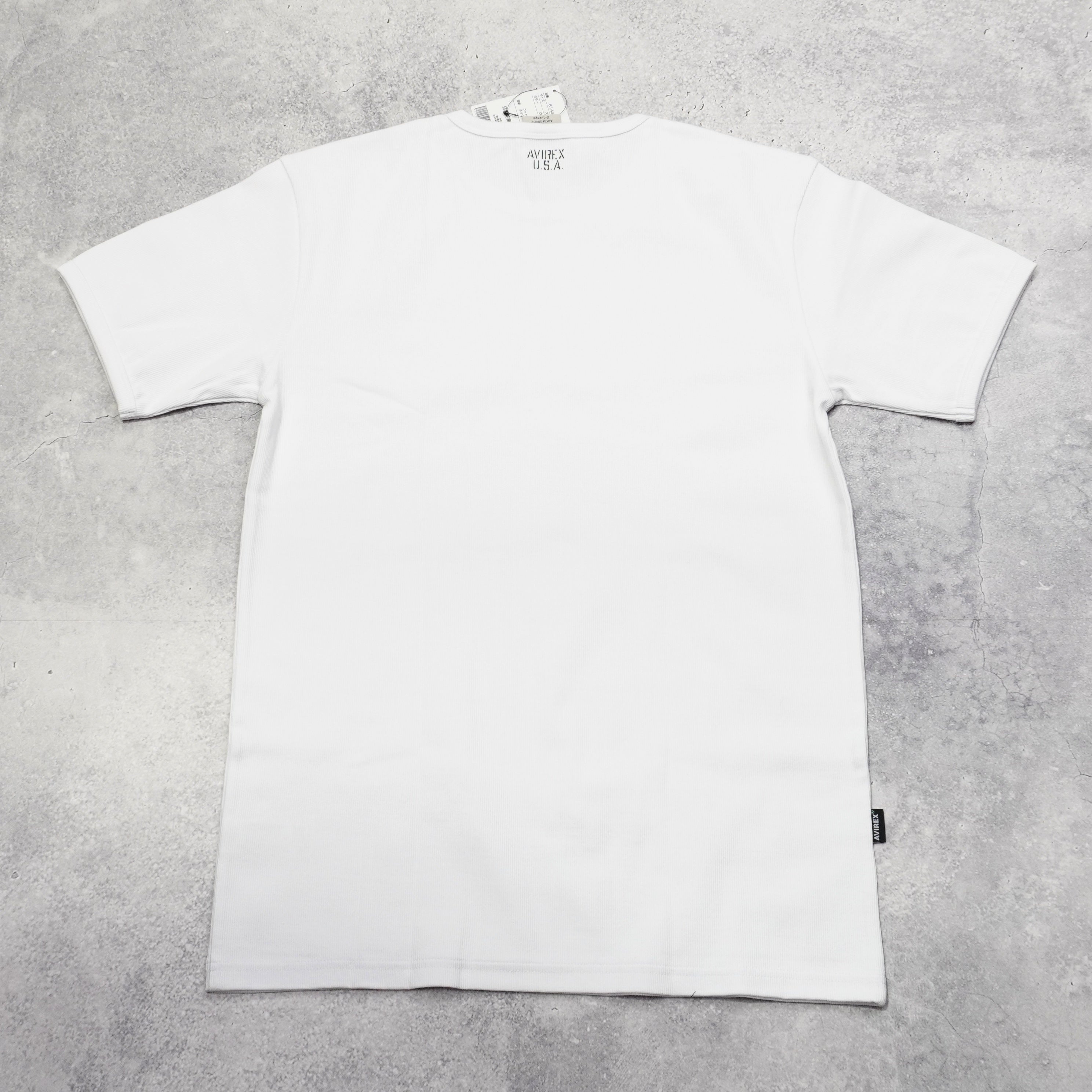 Avirex Ribbed Short Sleeve T-Shirt