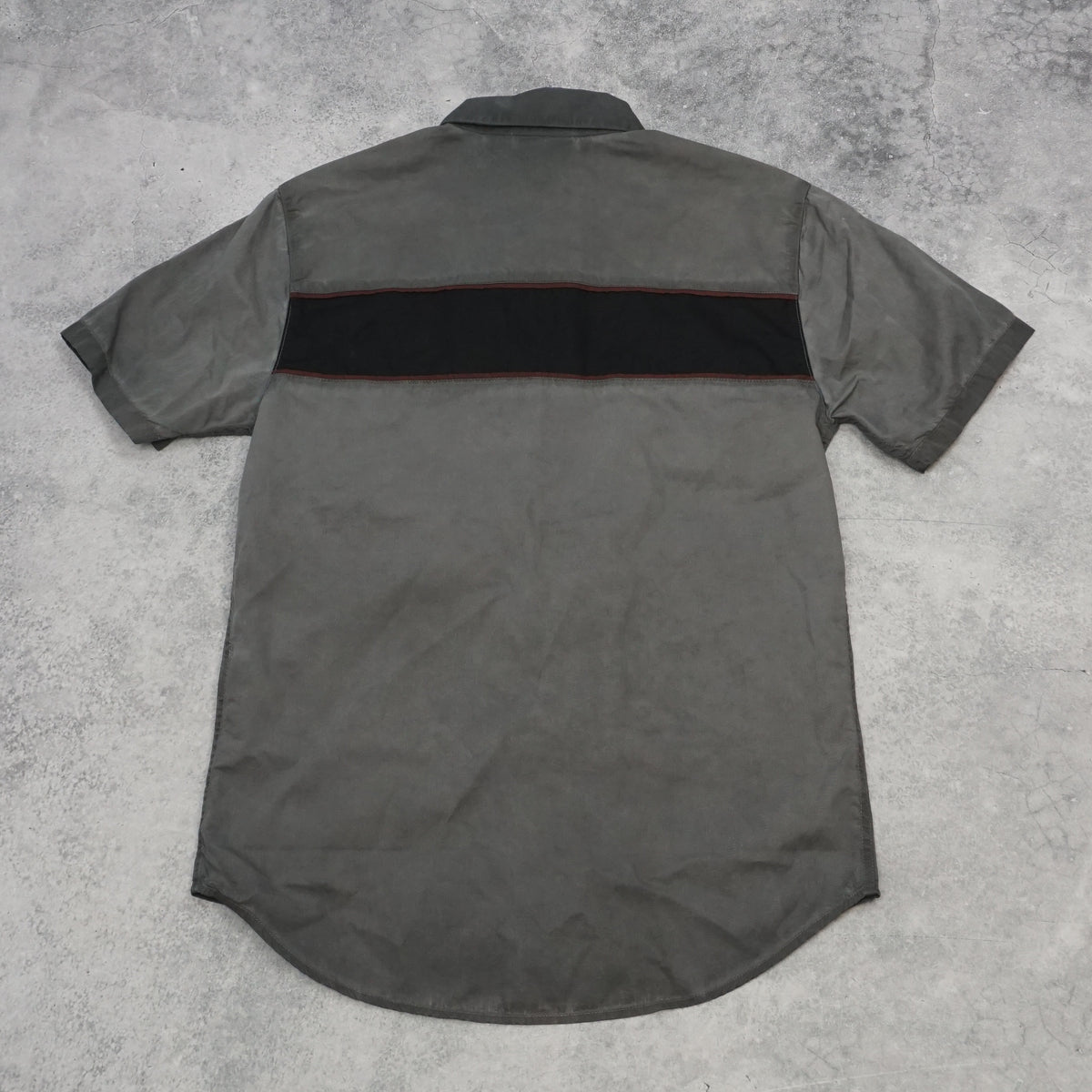 Harley Davidson Front Graphic Grey Button Up Shirt