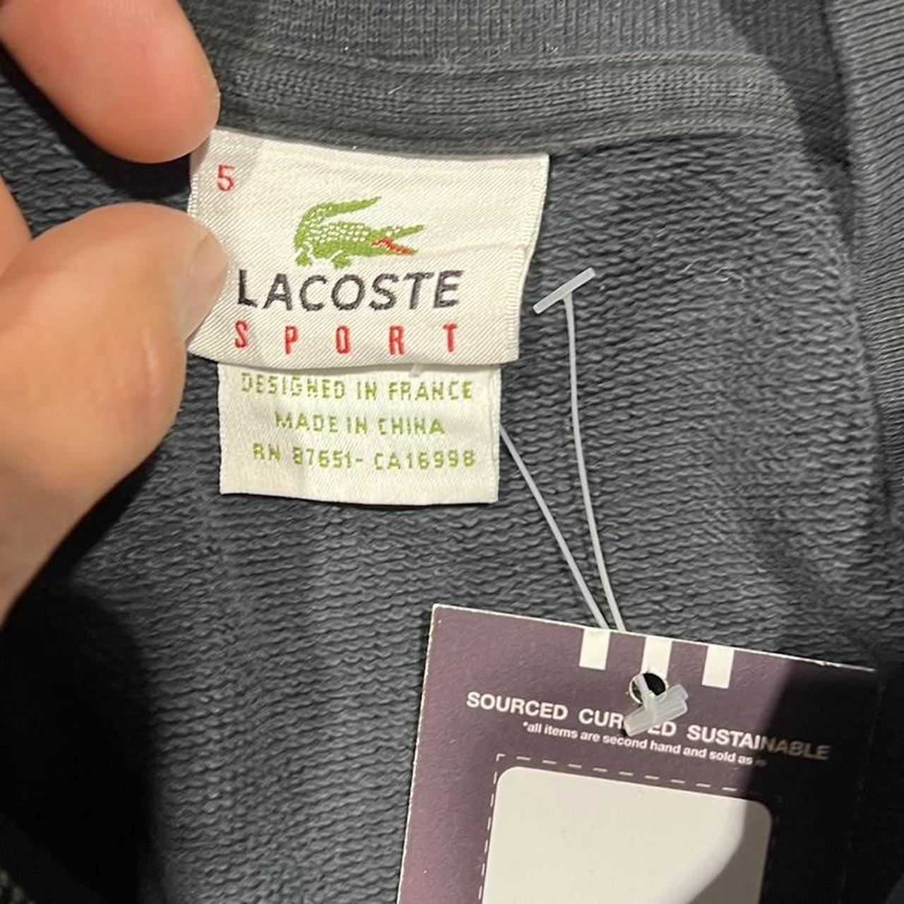 2000s Lacoste Oversized Zip Up Hoodie