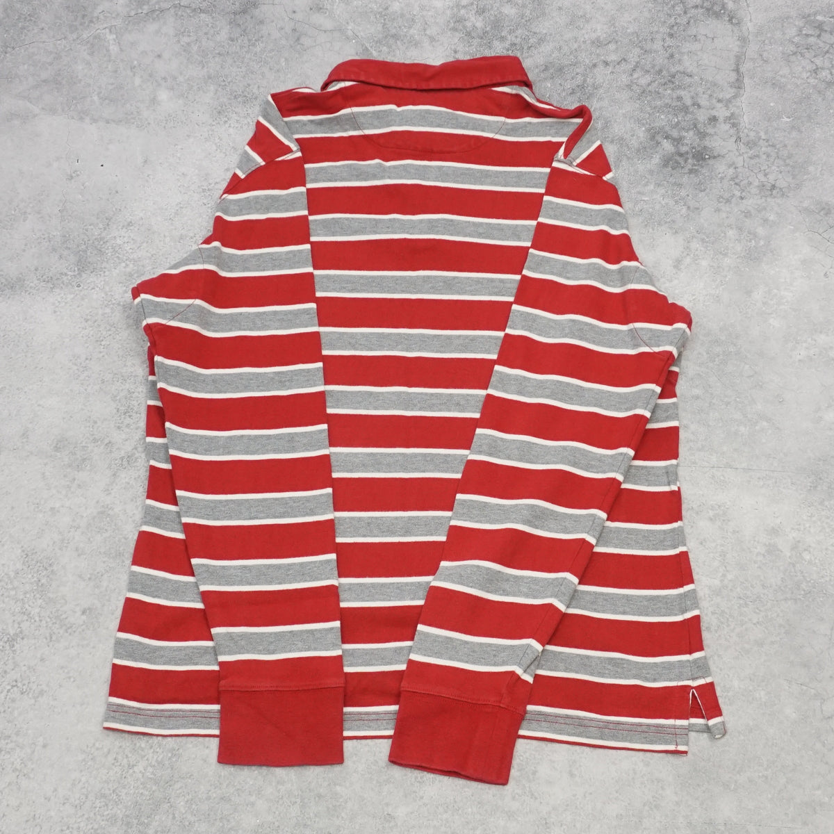 CTF Striped Long Sleeve Polo Rugby Shirt