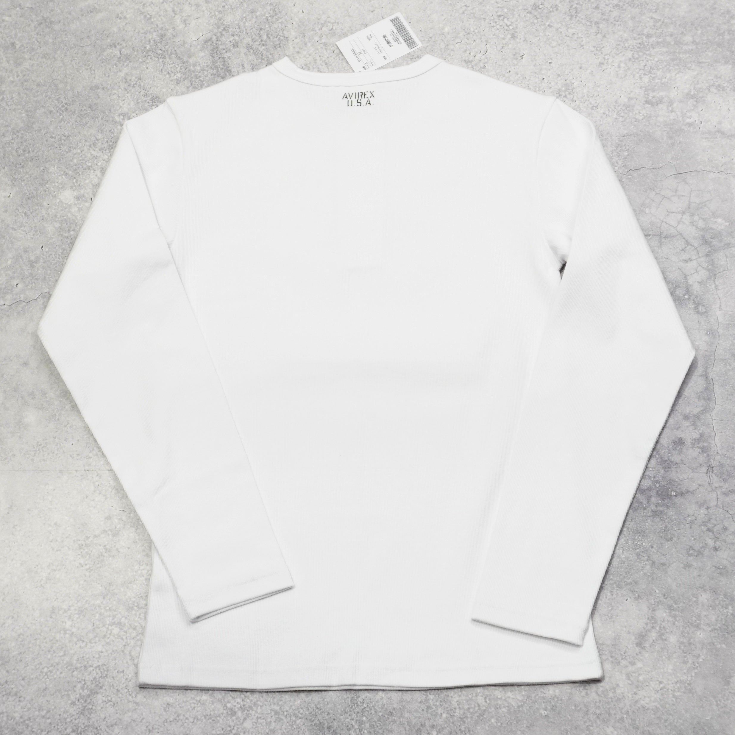 Avirex Ribbed Long Sleeve T-Shirt