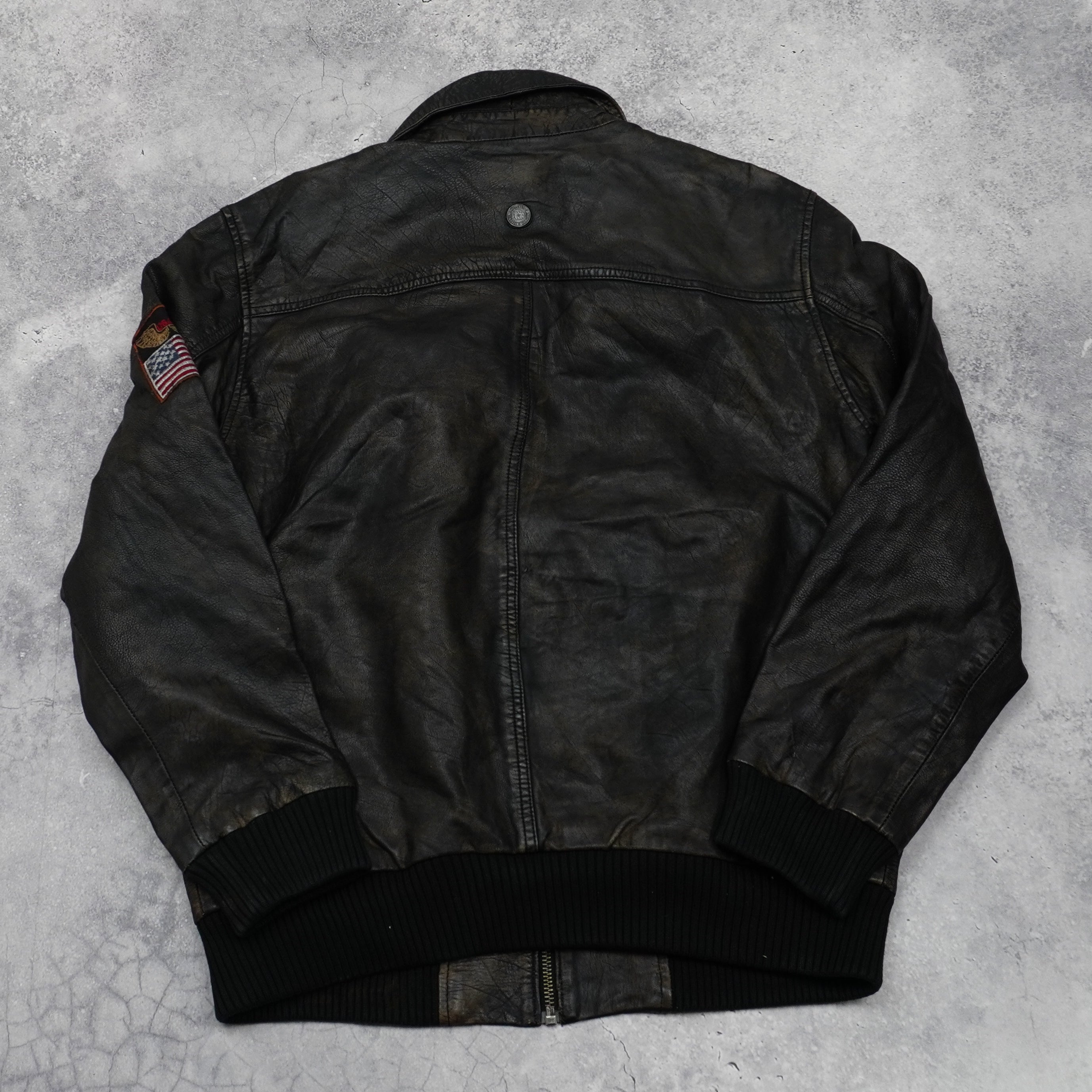 2000s Durango Aviator Leather Jacket