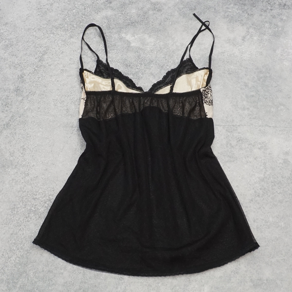 2000s Lace Trim Baroque Cami Top
