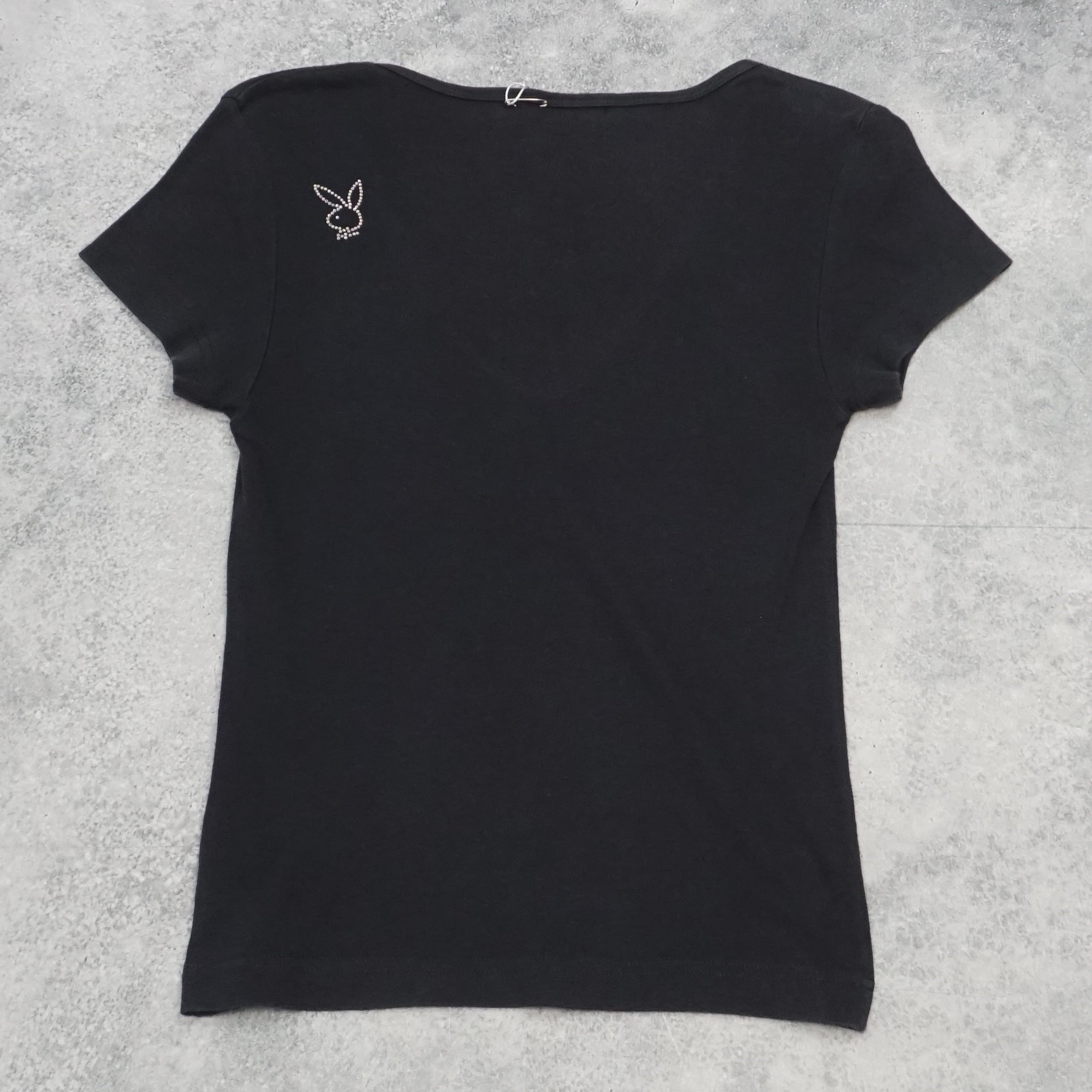 2000s Playboy Short Sleeve V-Neck Top