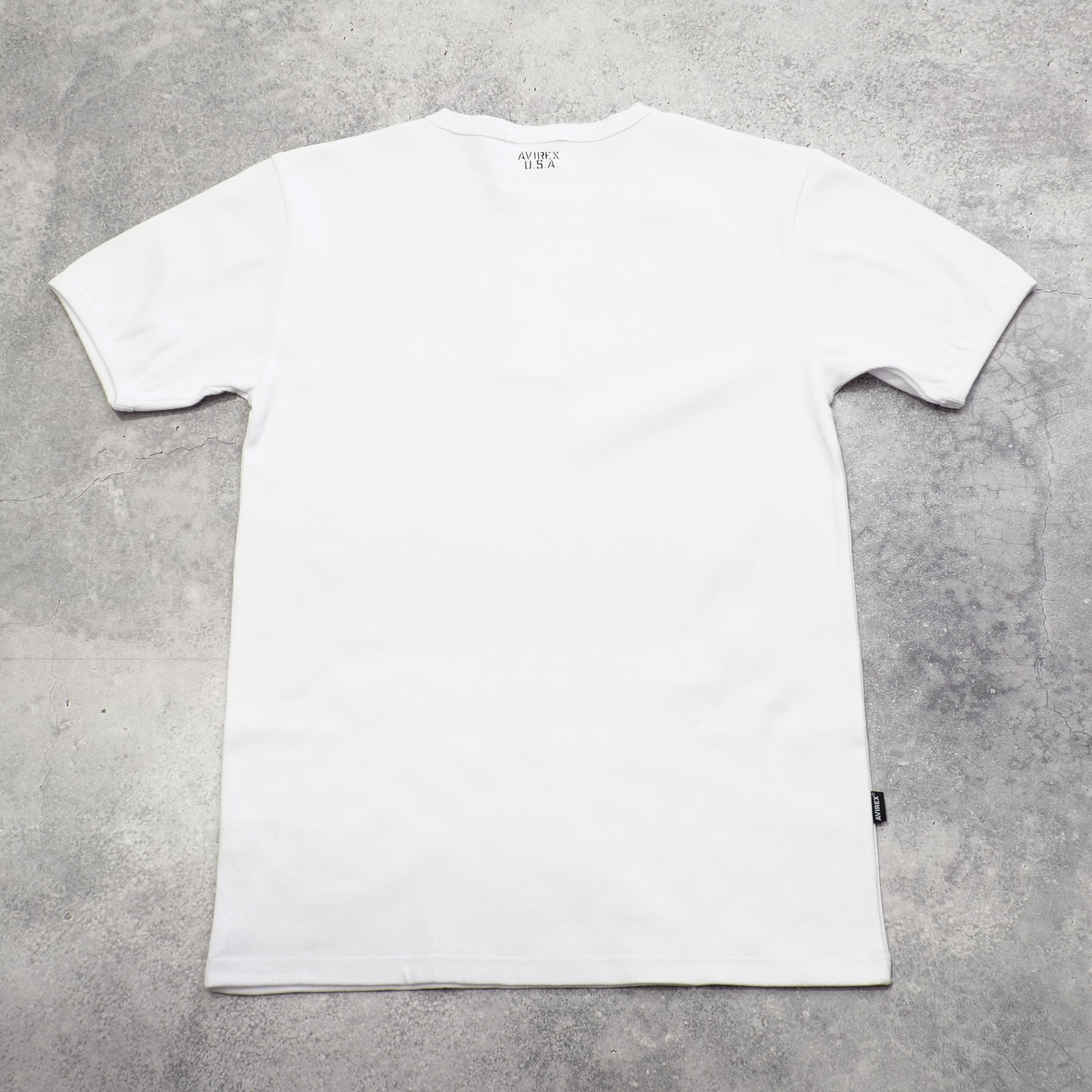 Avirex Ribbed Short Sleeve T-Shirt