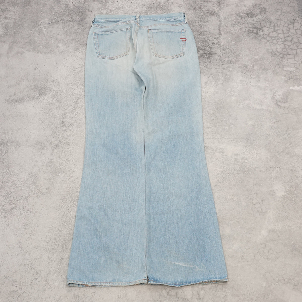 2000s Diesel Flared Light Wash Jeans