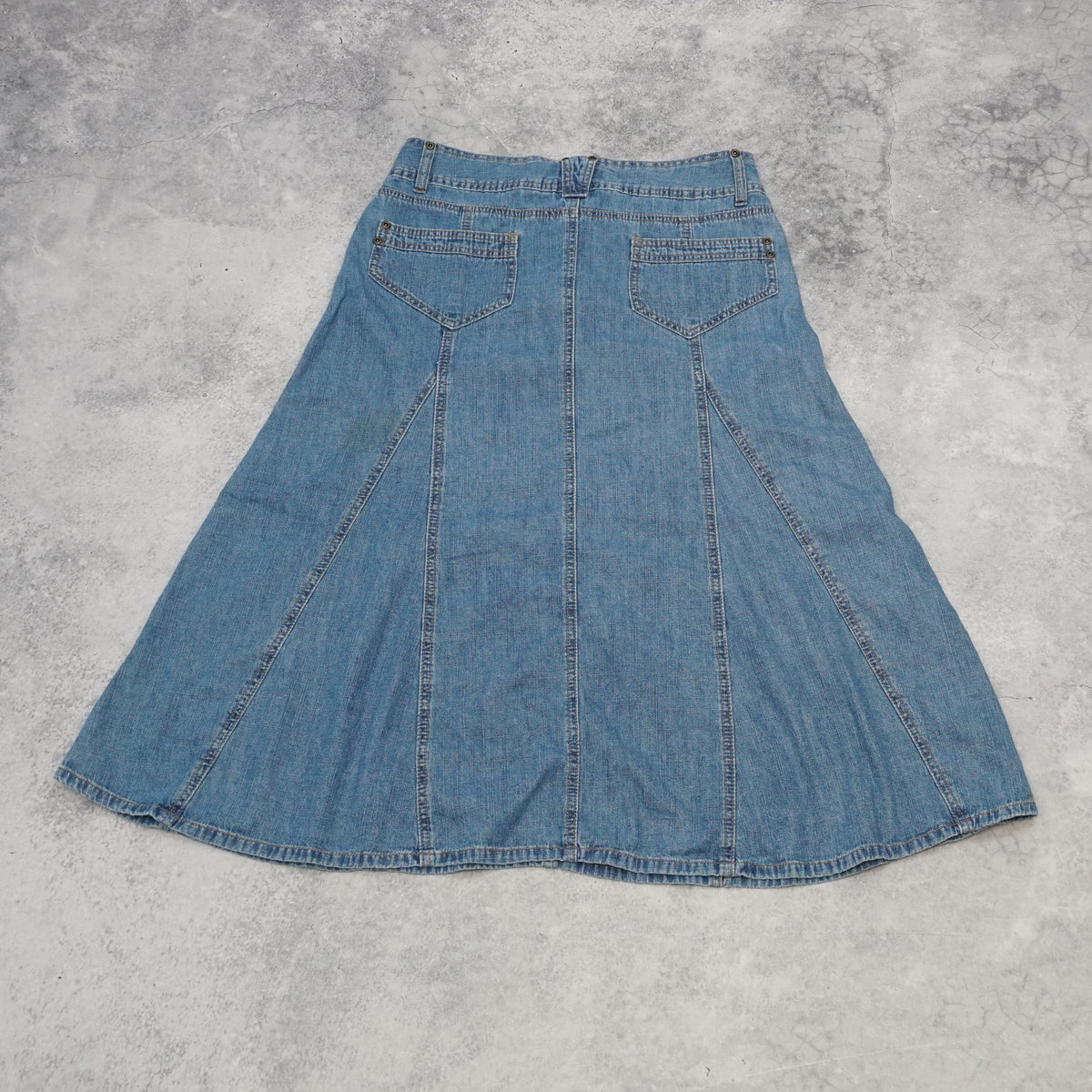 2000s Faded Glory Denim Maxi Skirt