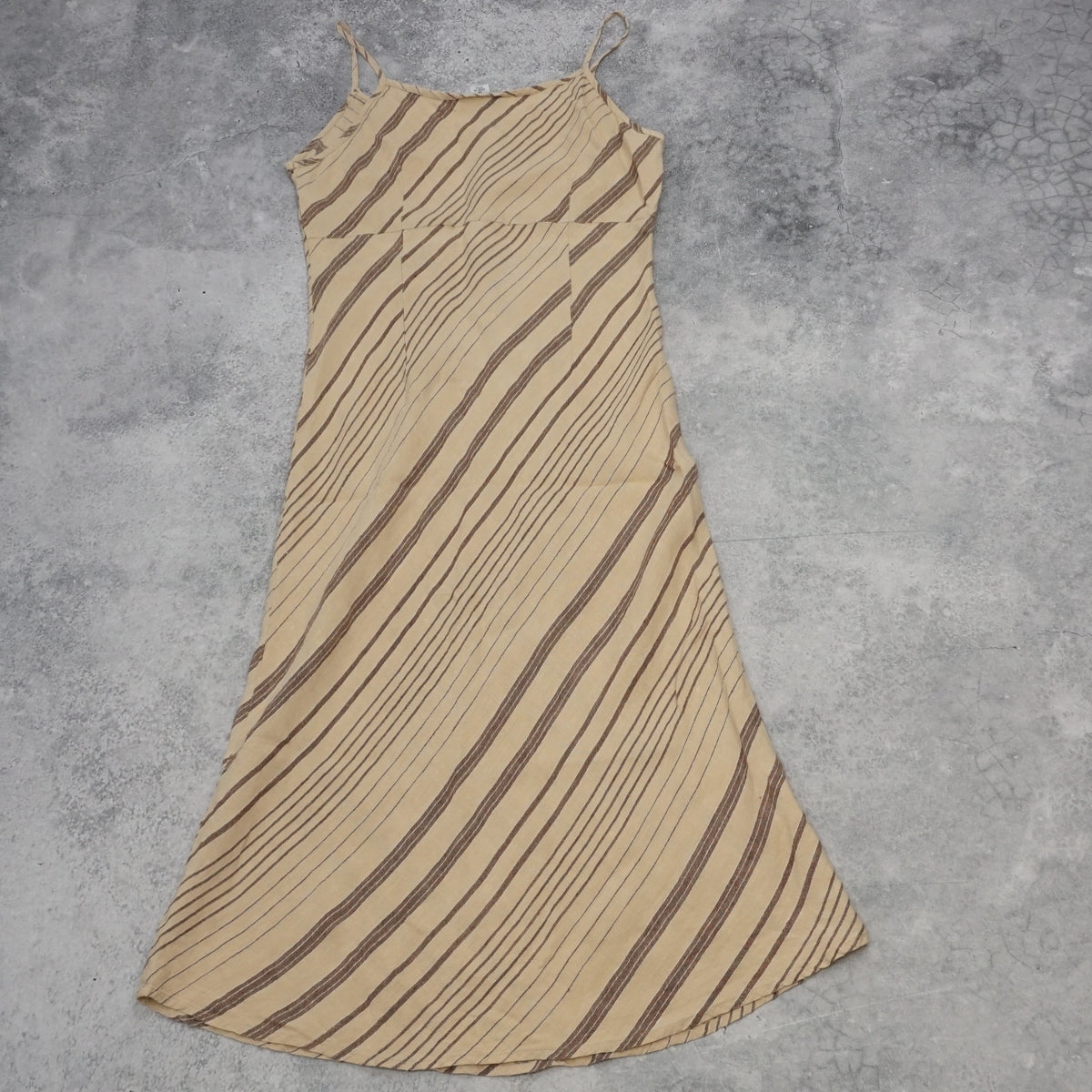 2000s Sussan Striped Slip Midi Dress