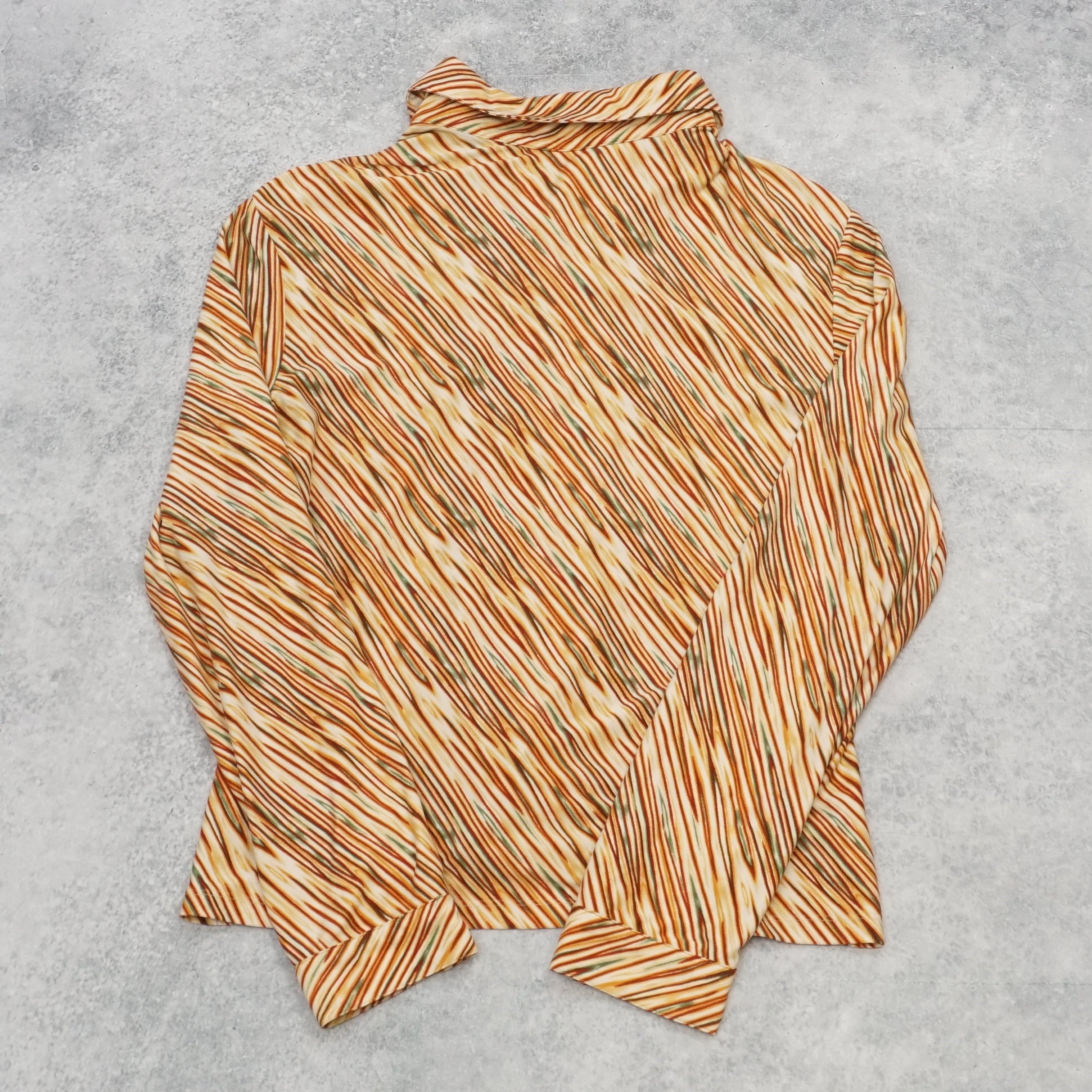 70s Jousse Paris Striped Abstract Shirt