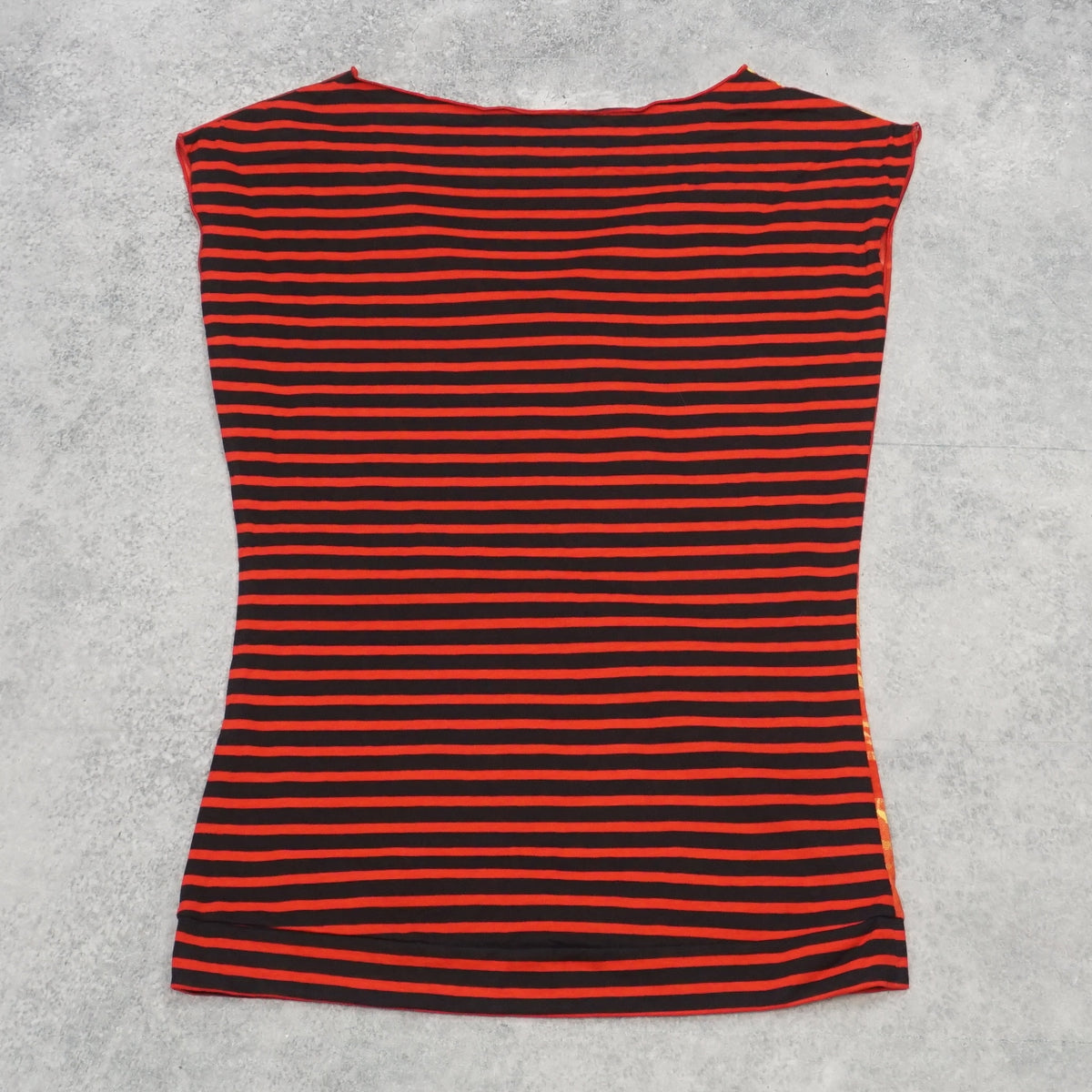 2000s Graphic Love Striped Top