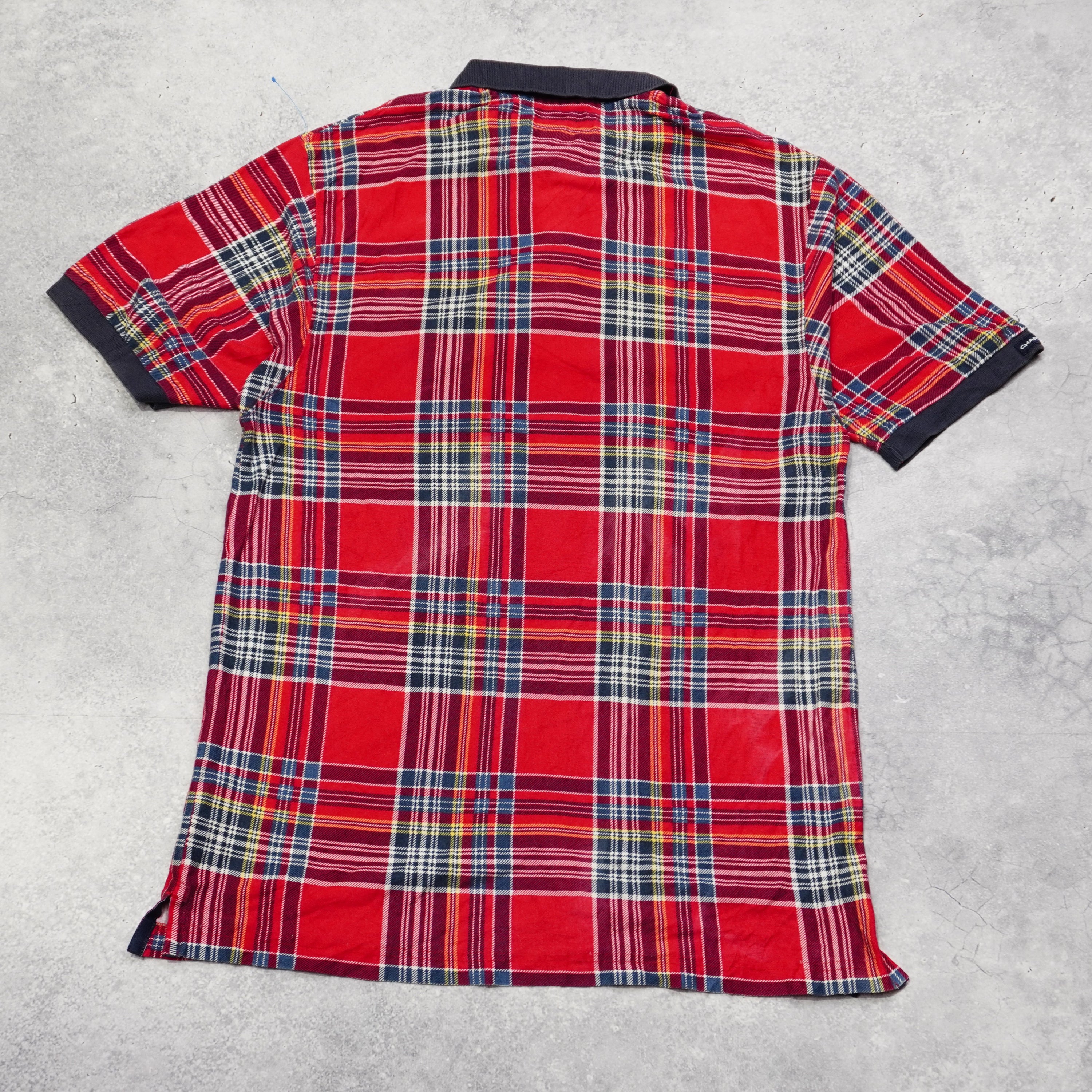 Chaps Plaid Casual Button Up