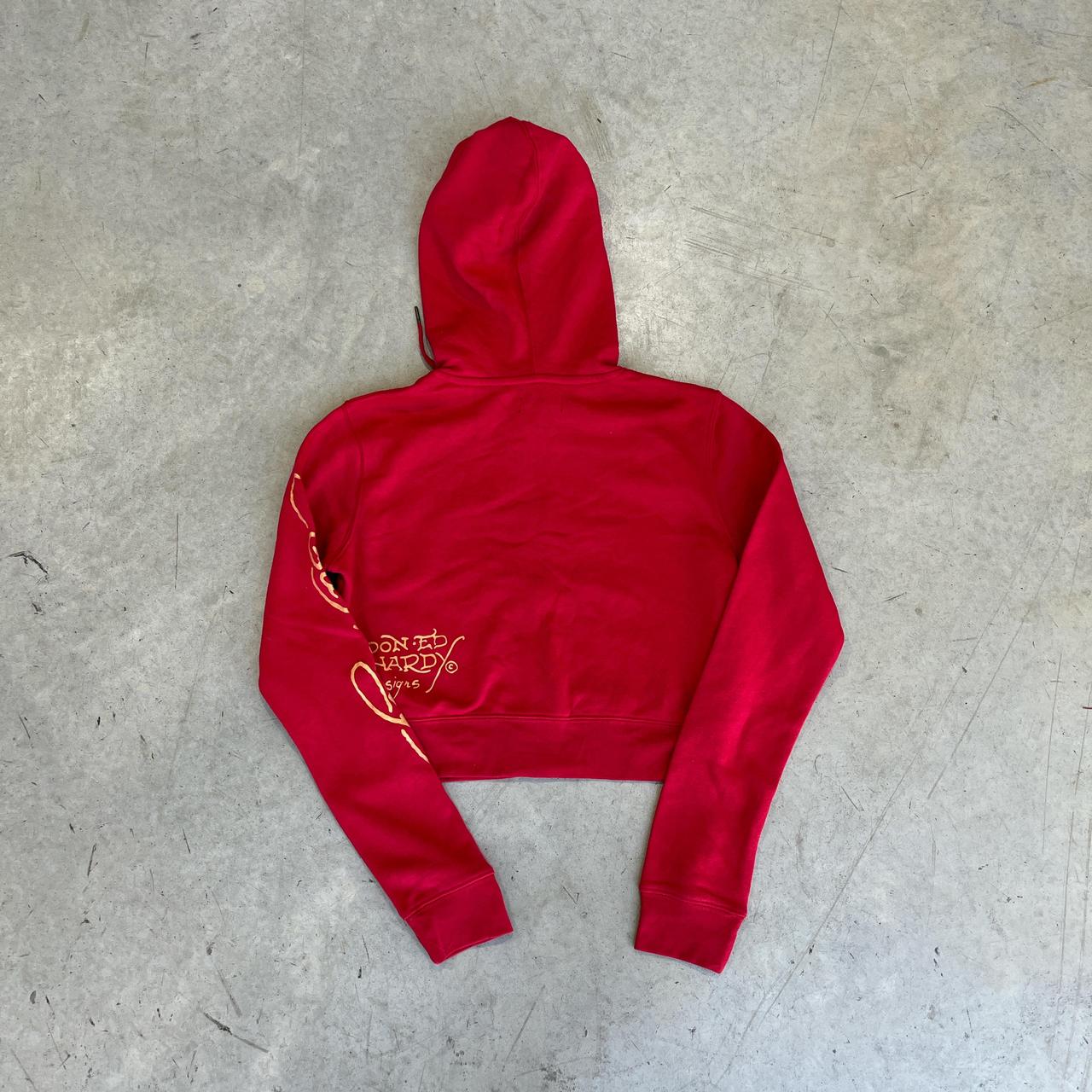 2000s Ed Hardy Graphic Hoodie Crop