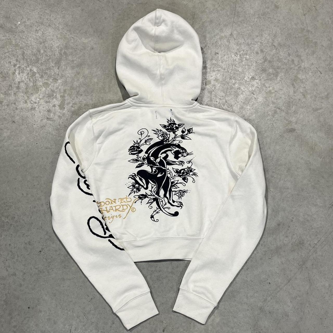 2000s Ed Hardy Graphic Hoodie Zip Up