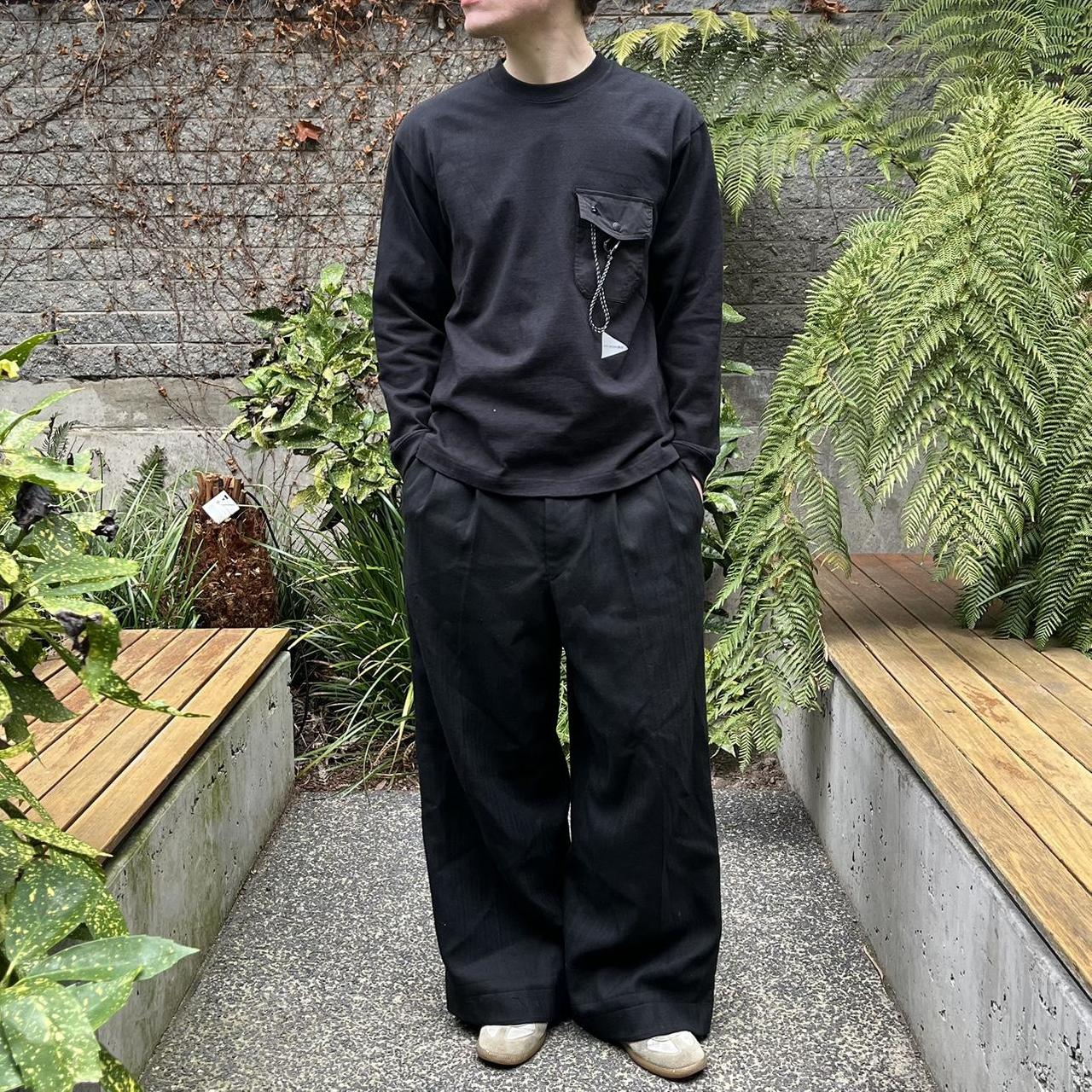 90s And Wander Heavyweight High Neckline T-Shirt Pocket Tee