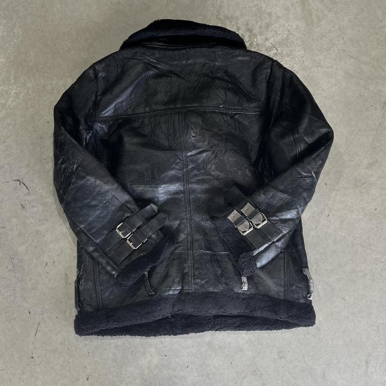 2000s Faux Fur Leather Jacket