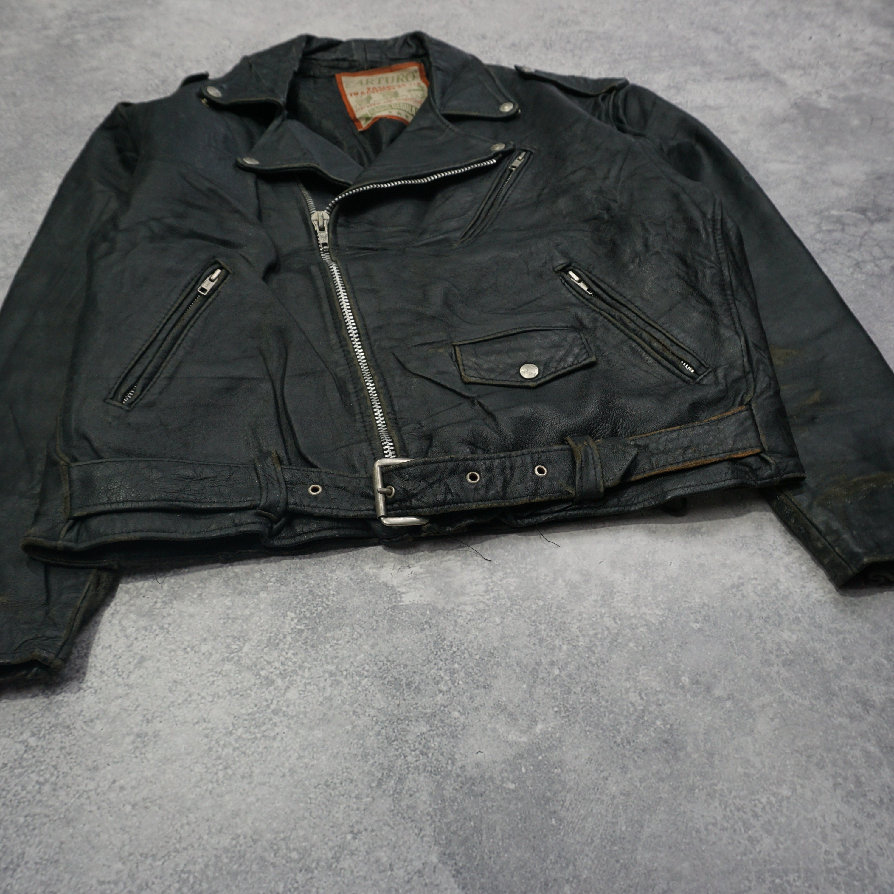 90s Arturo Biker Leather Jacket