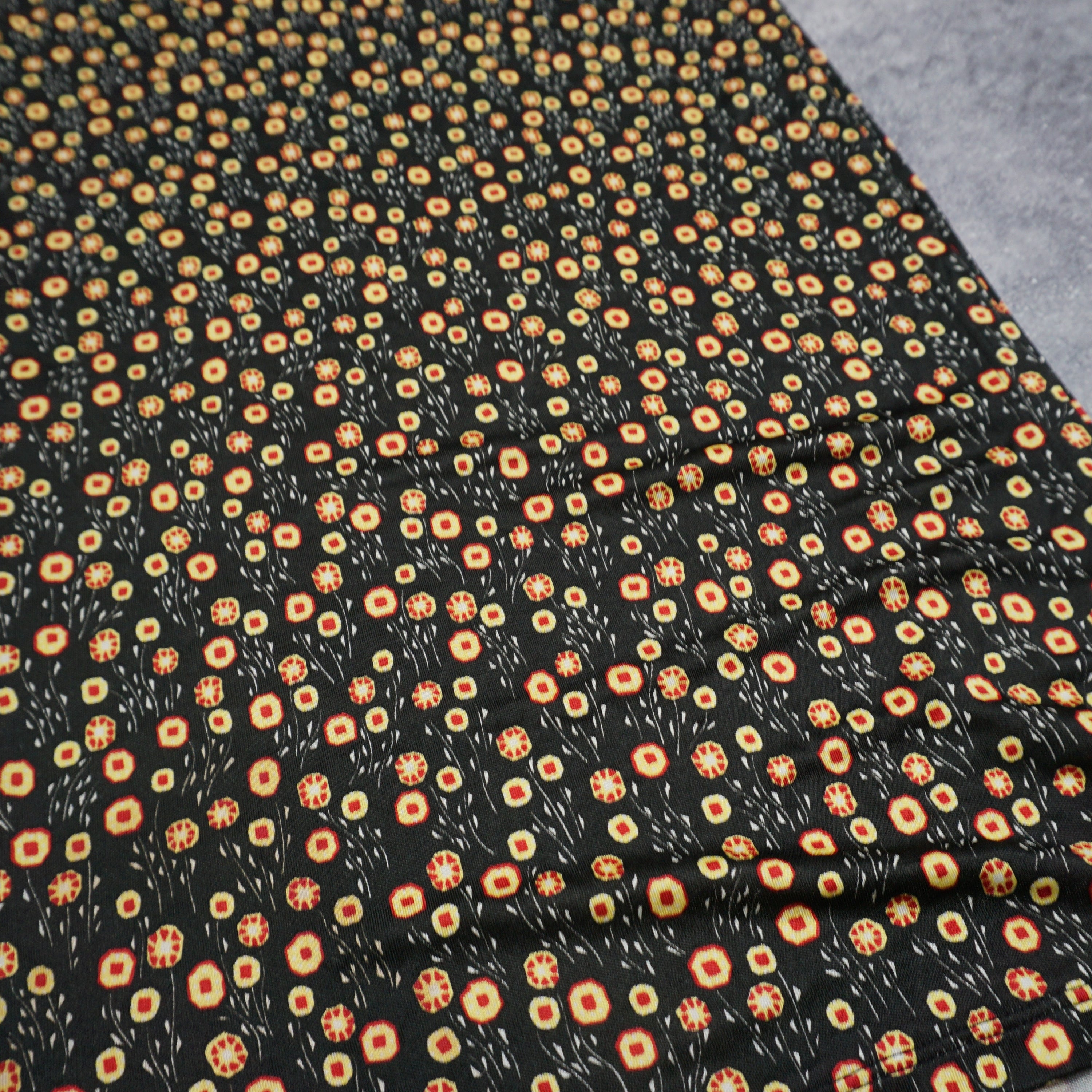 2000s Versace Jeans Couture Floral Print Maxi Skirt