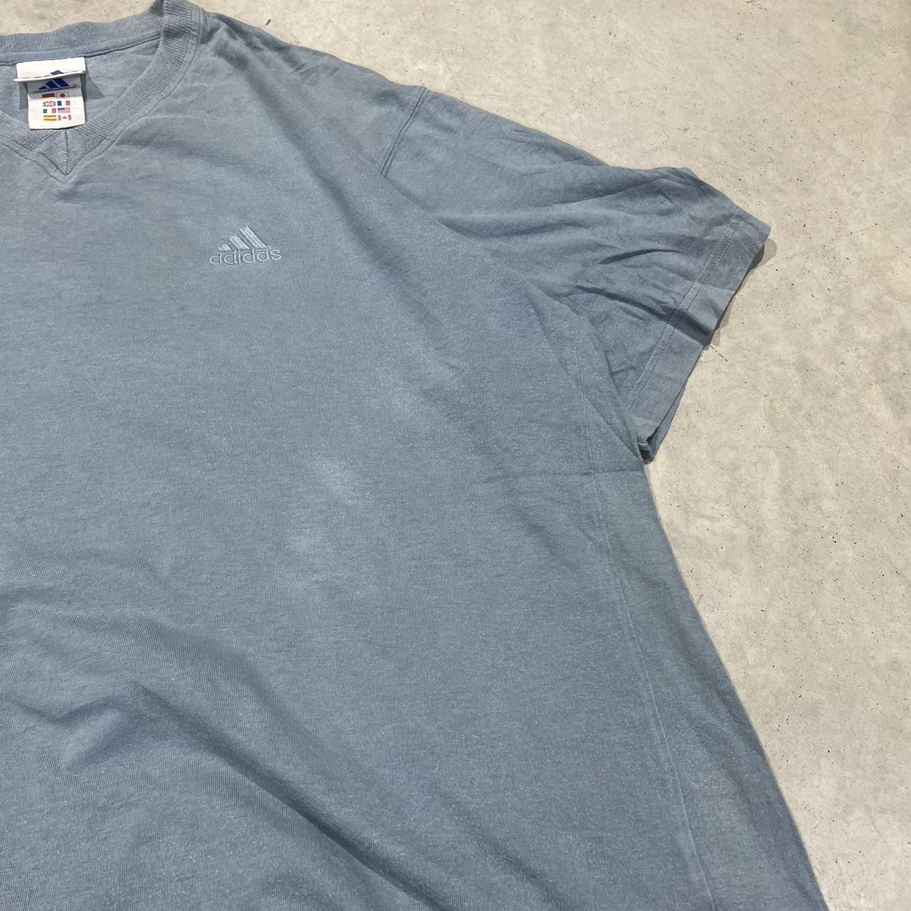 2000s Adidas V Neck T-Shirt