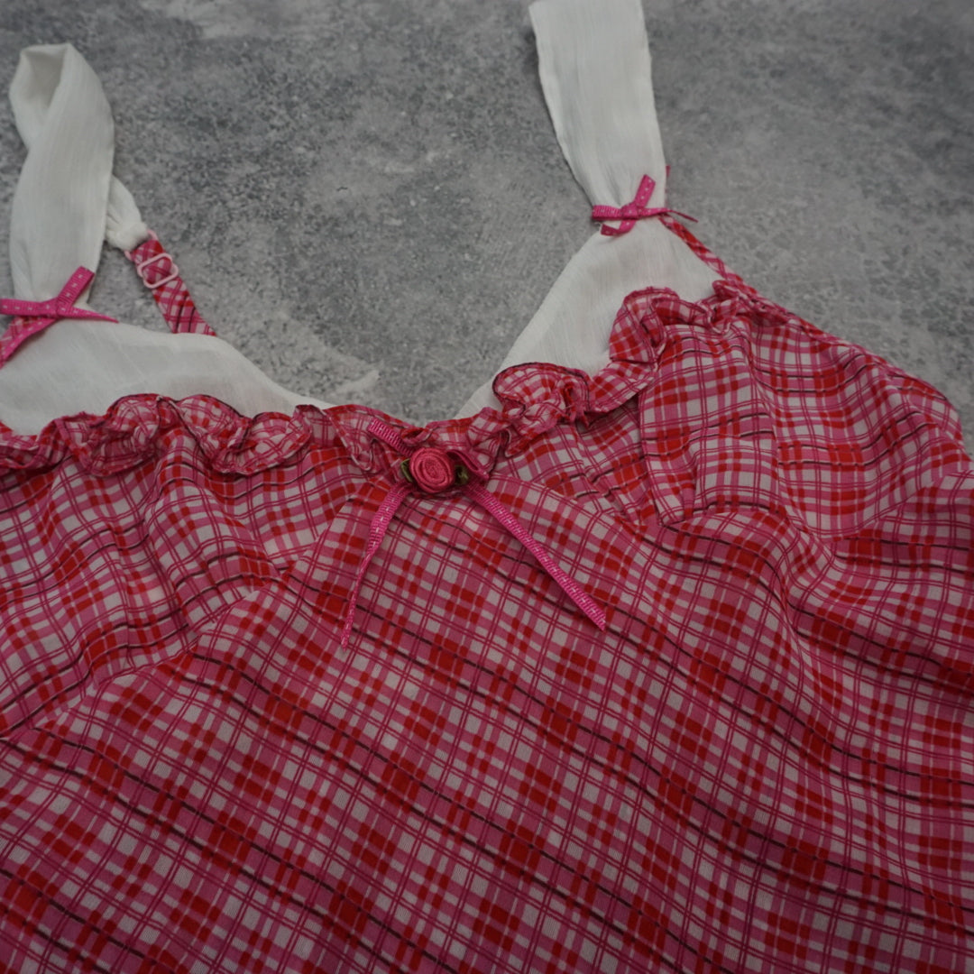 2000s Checkered Cami