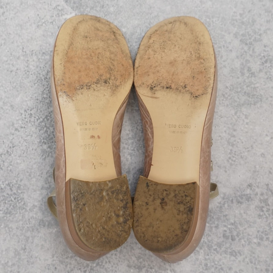 Vero Cuoio Lace Ballet Shoes