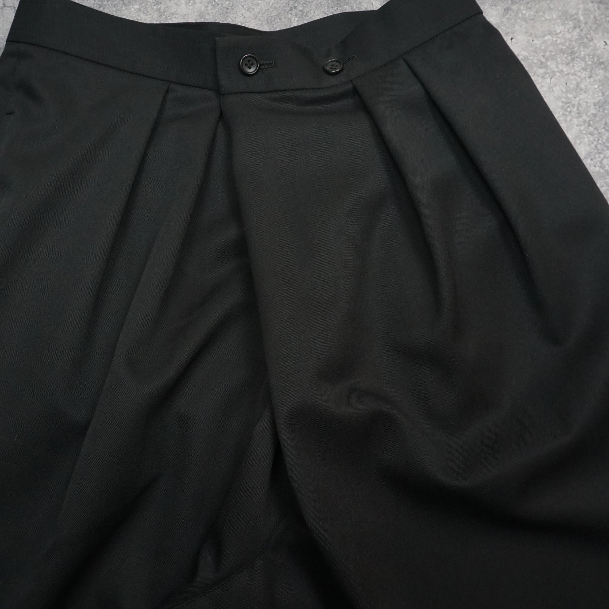 2000s Comme des Garçons Black Pleated Shorts