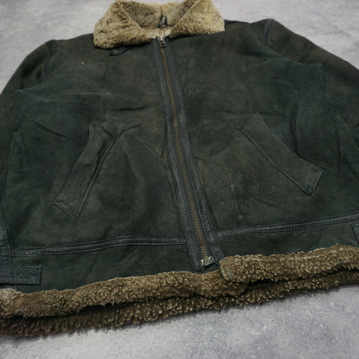 90s B-3 Leather Jacket Leather