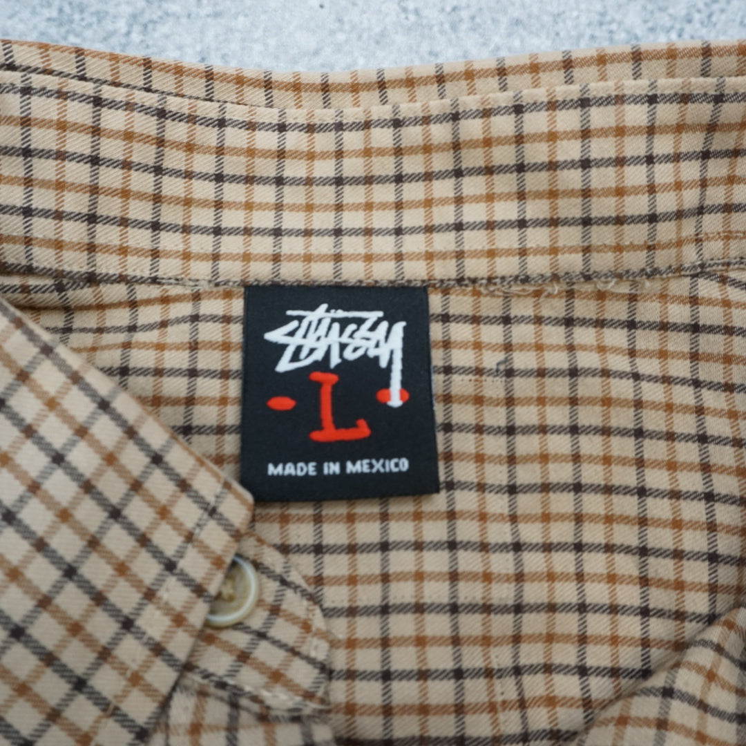 2000s Stussy Plaid Checked Shirt
