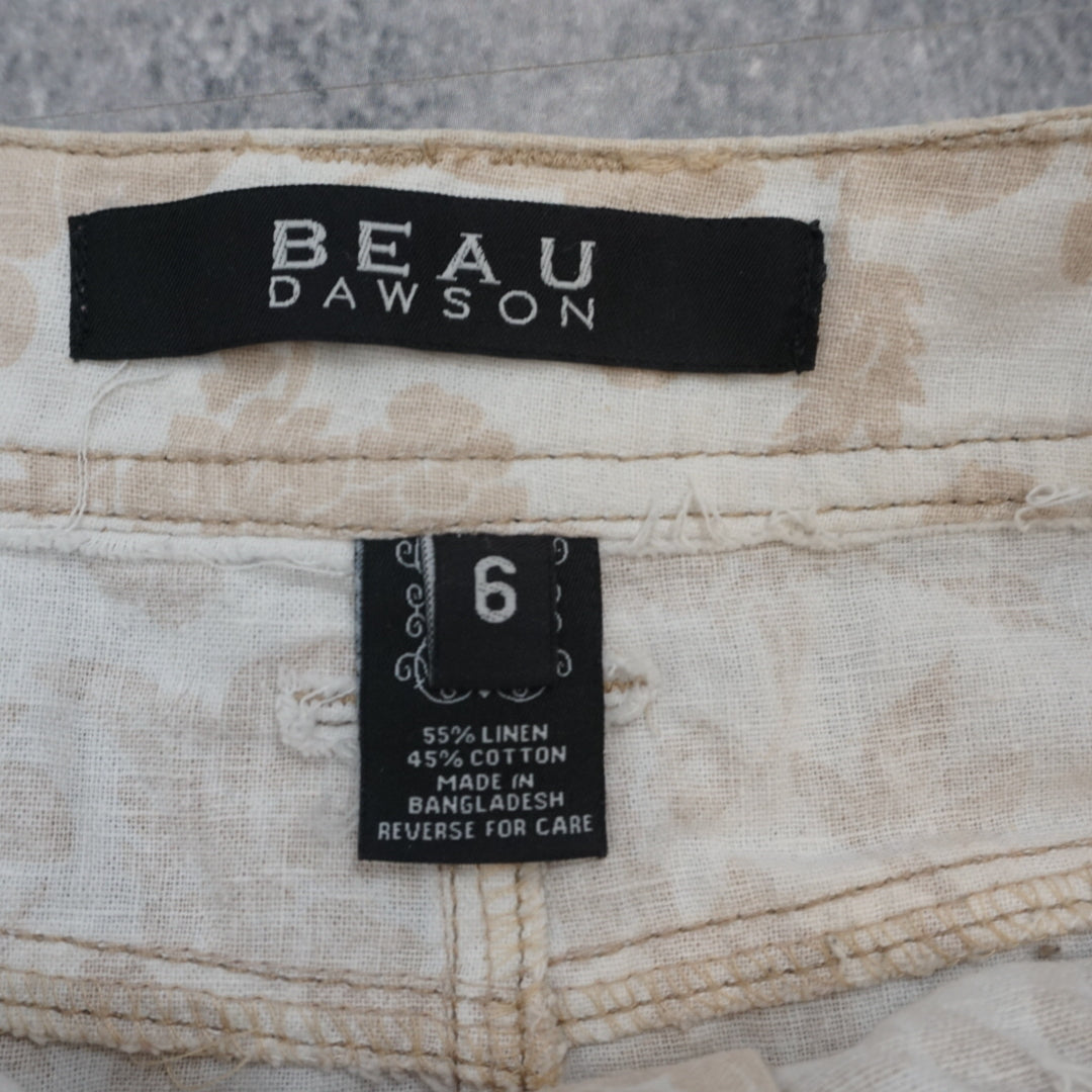 Beau Dawson Floral Print Mini Skirt