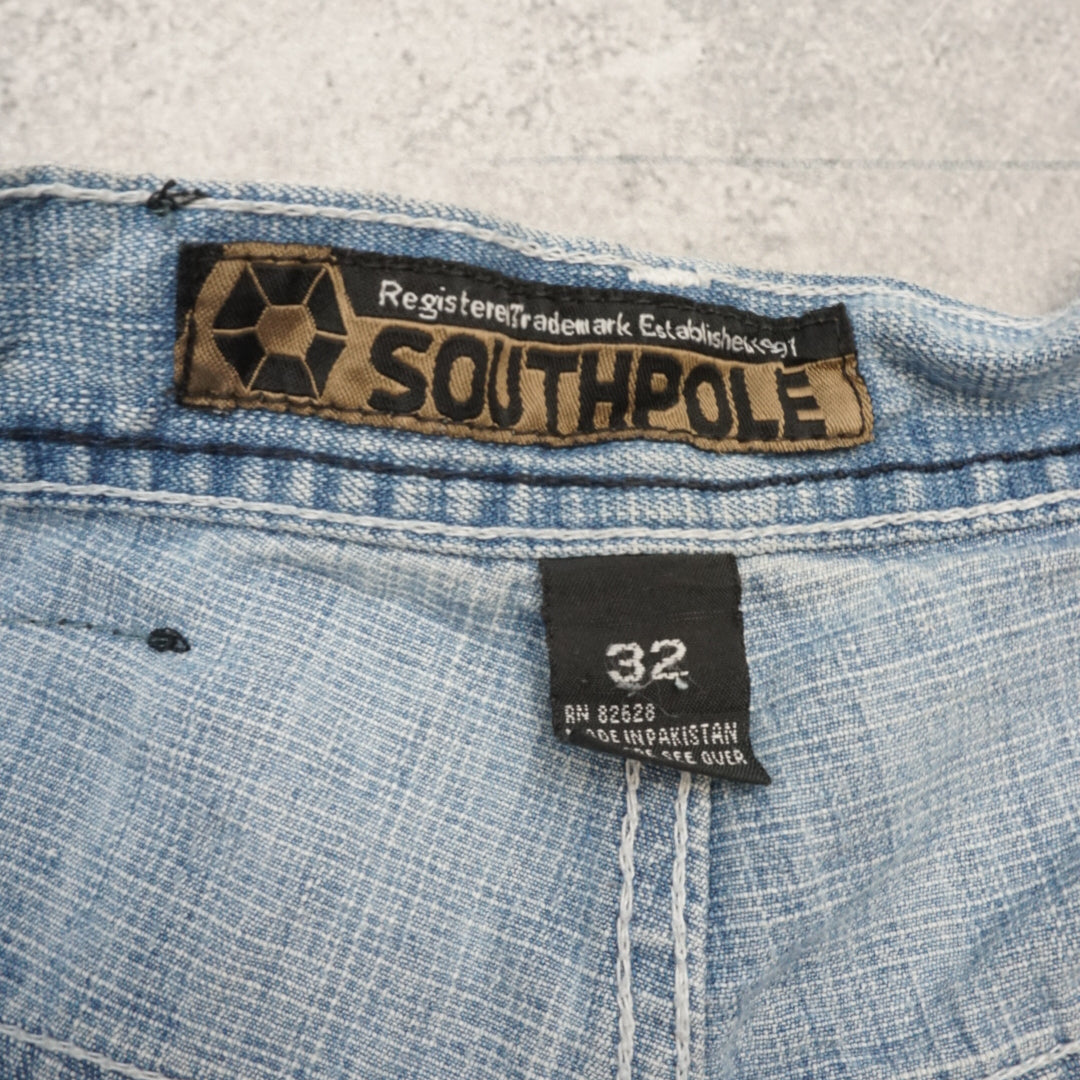 2000s Southpole Baggy Light Wash Jorts