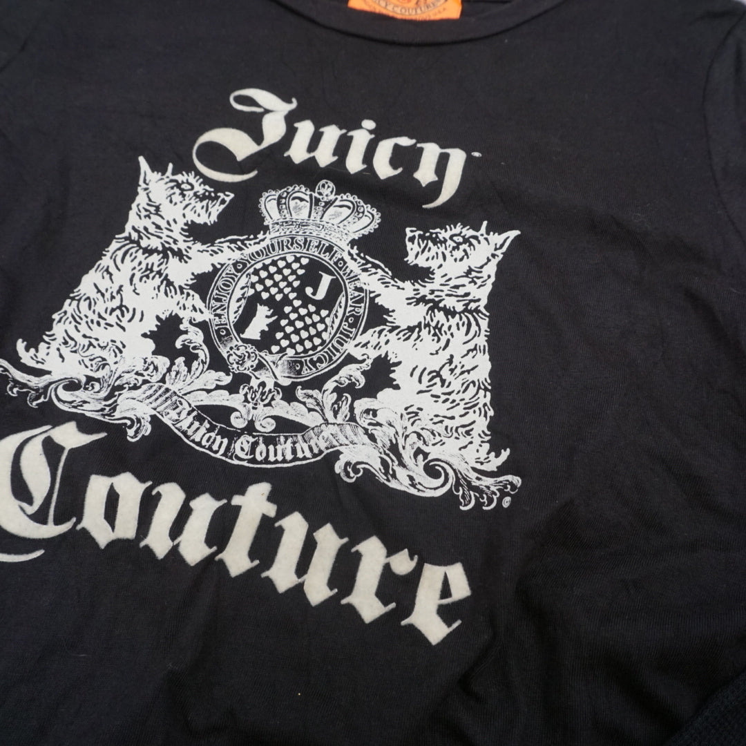 2000s Juicy Couture Graphic Emblem Top Long Sleeve