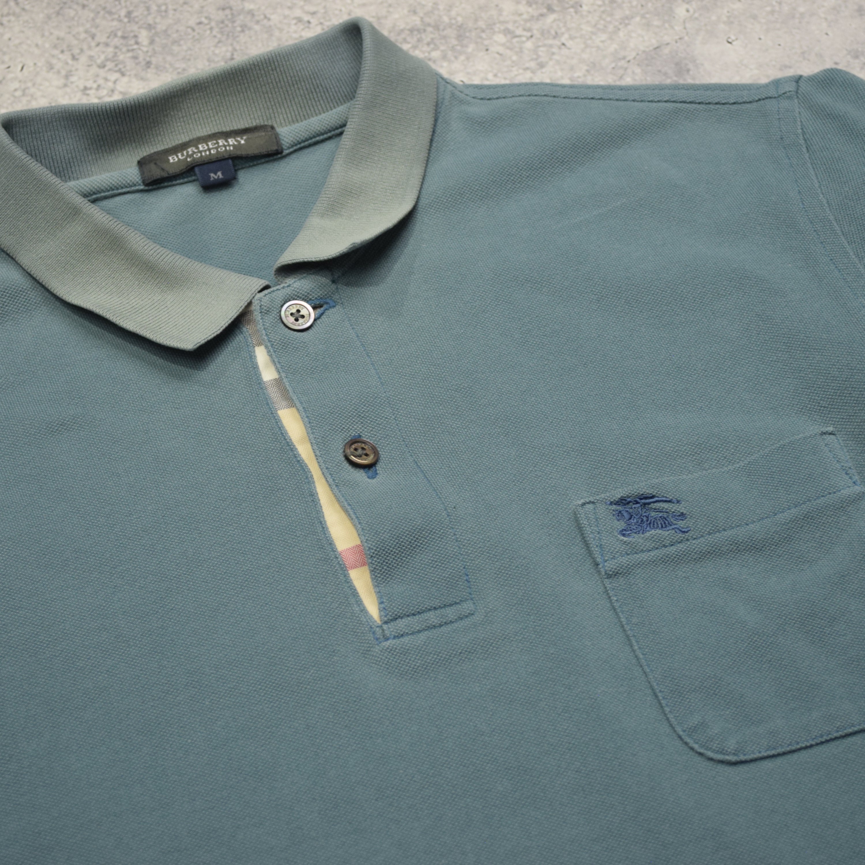 2000s Burberry Long Sleeve Polo
