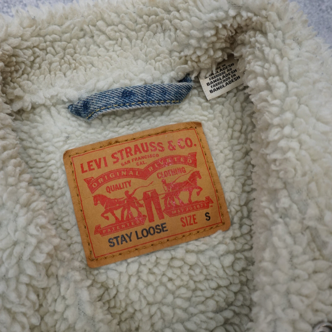 Levi's Sherpa Lined Trucker Denim Jacket