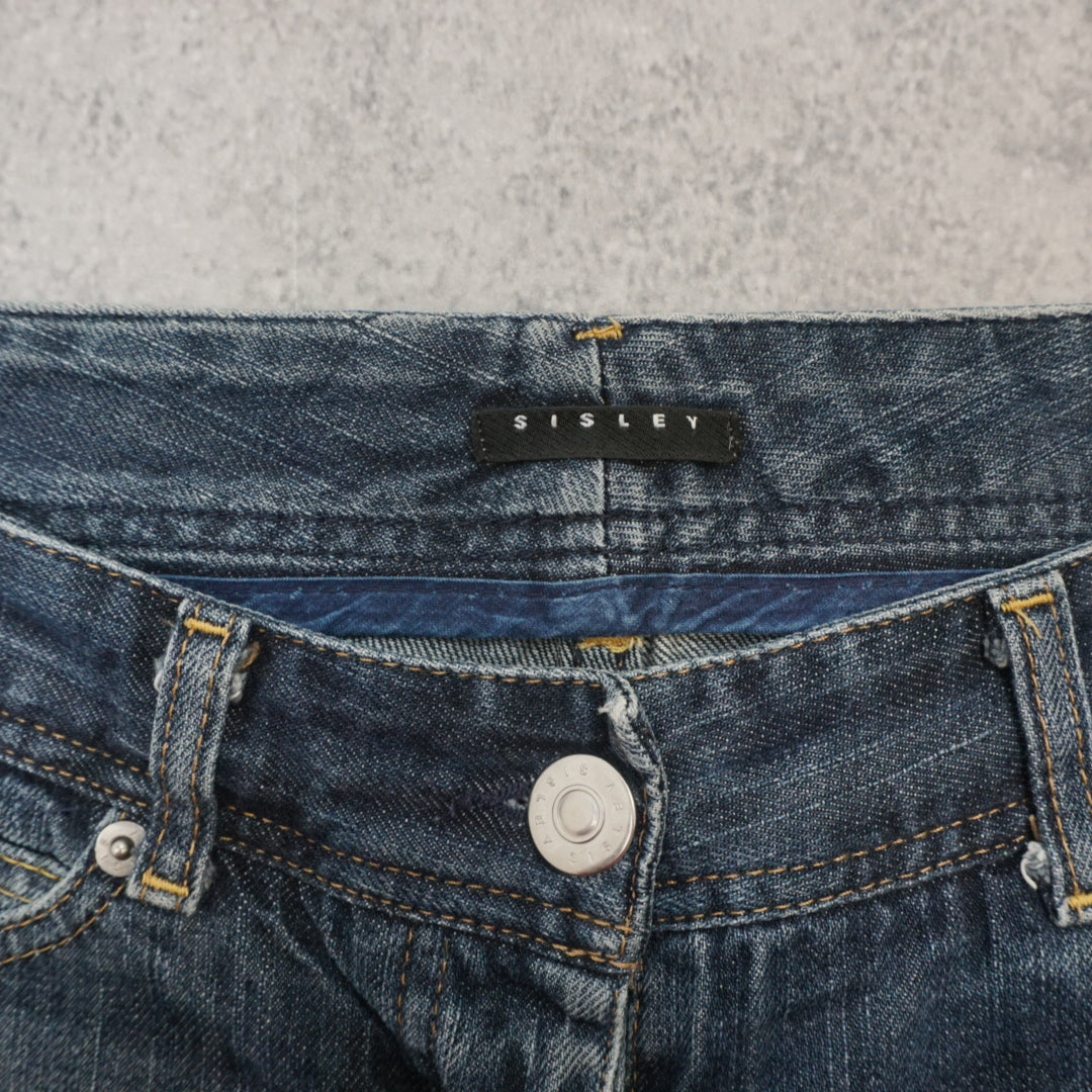Sisley Denim Distressed Shorts