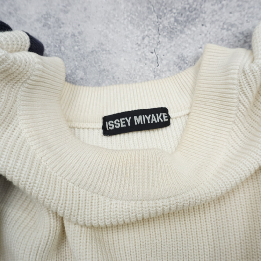 Issey Miyake Colour Block Raglan Knit